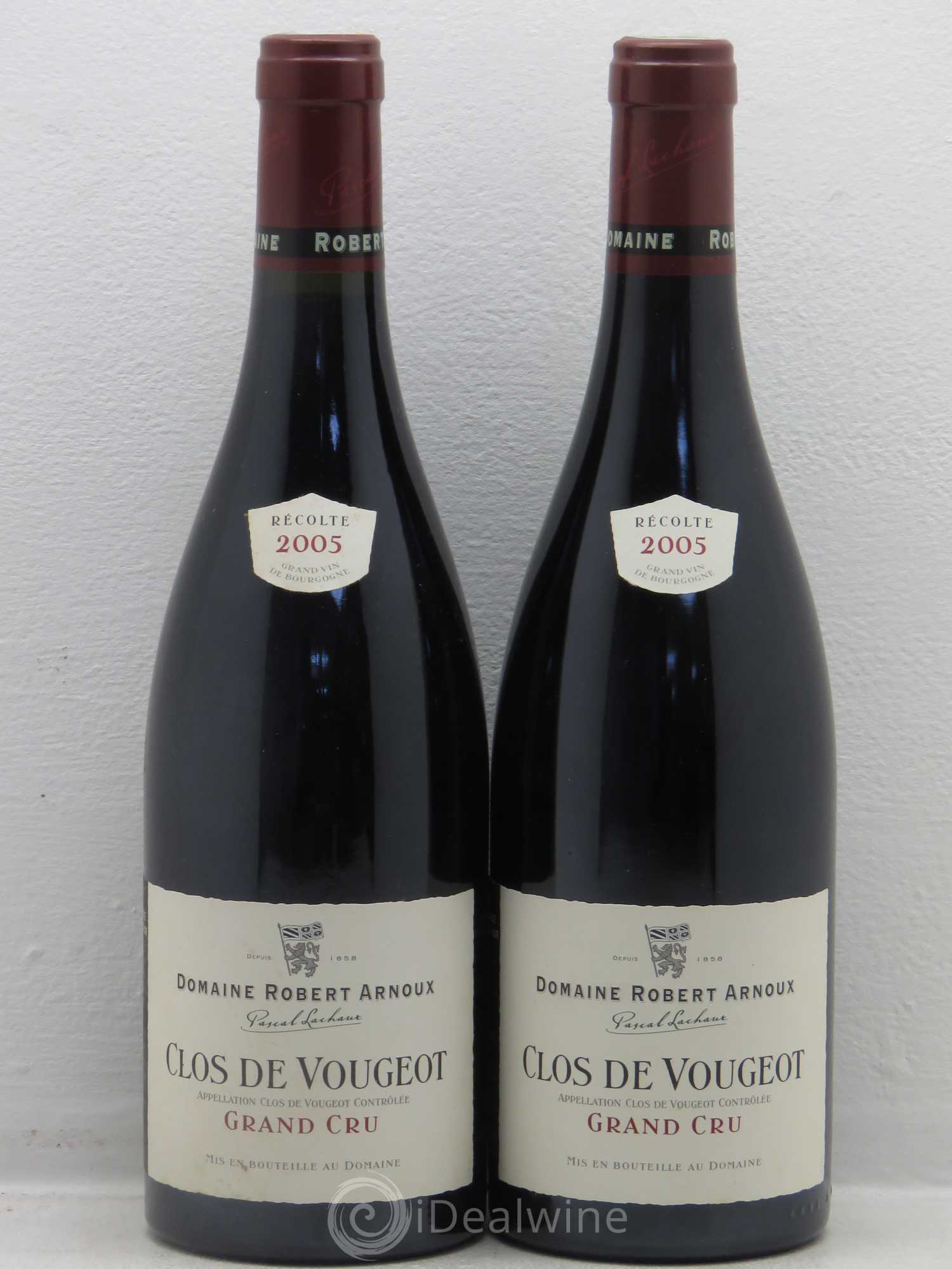 Clos de Vougeot Grand Cru Arnoux-Lachaux (Domaine) 2005 - Lot de 2 bouteilles - 0