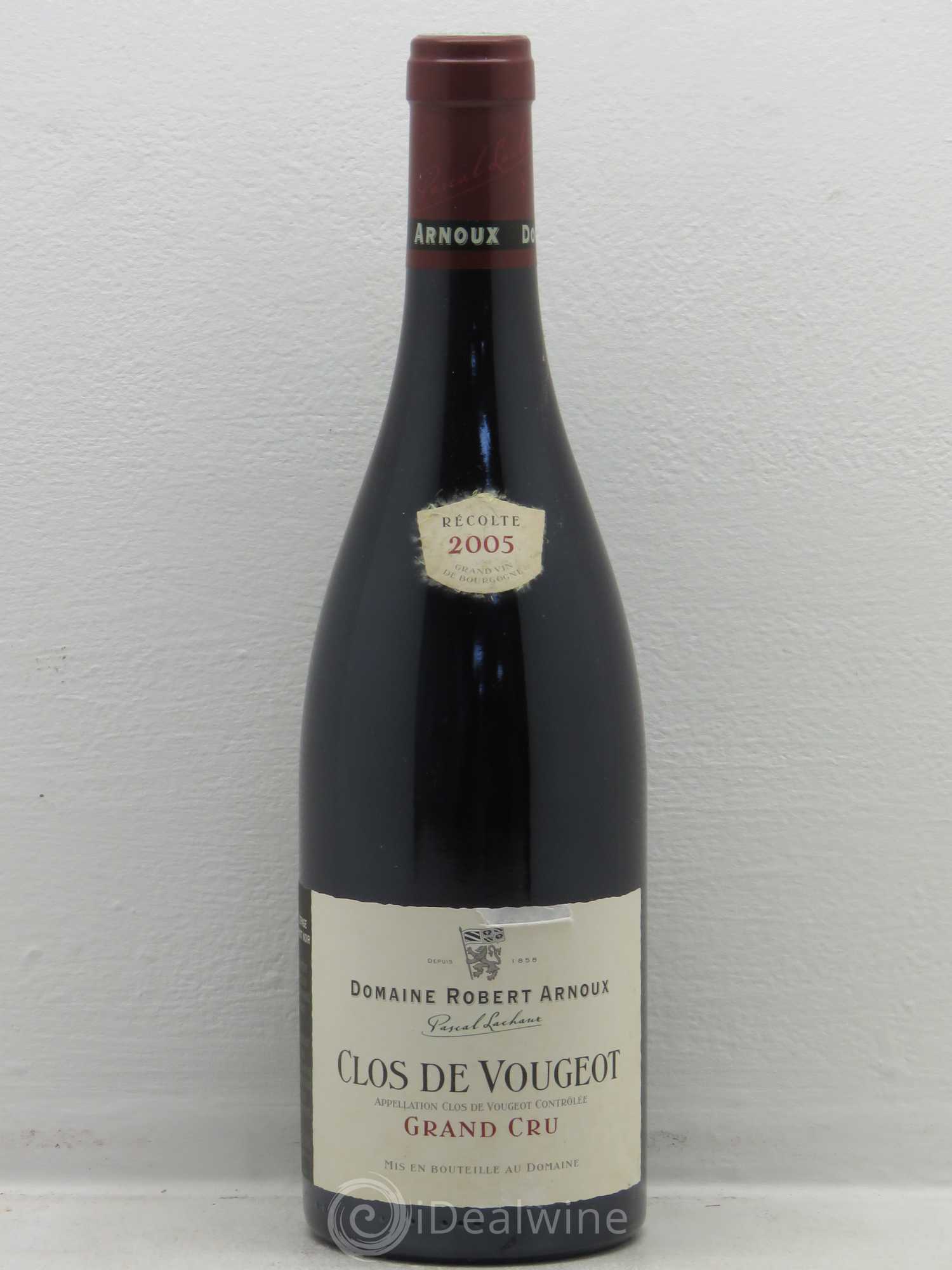 Clos de Vougeot Grand Cru Arnoux-Lachaux (Domaine) 2005 - Lot de 1 bouteille - 0