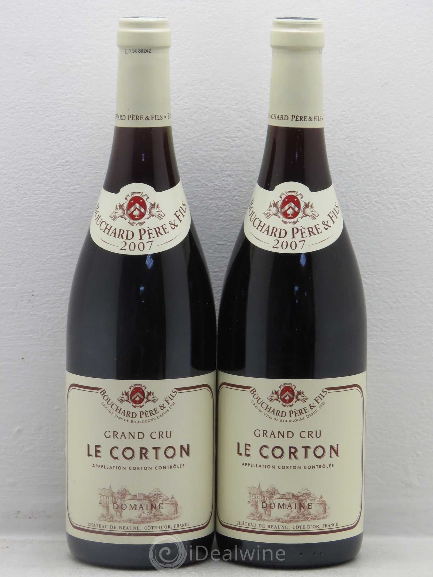Corton Grand Cru Le Corton Bouchard Père & Fils 2007 - Lot de 2 bouteilles - 0