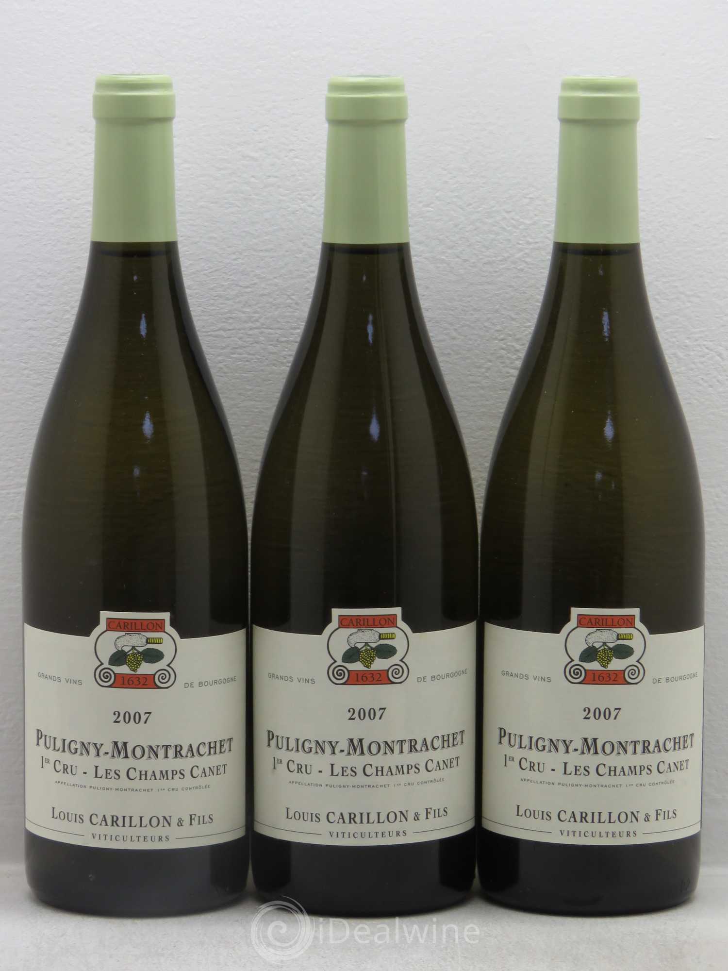 Puligny-Montrachet 1er Cru Les Champs Canet Carillon 2007 - Posten von 3 Flaschen - 0
