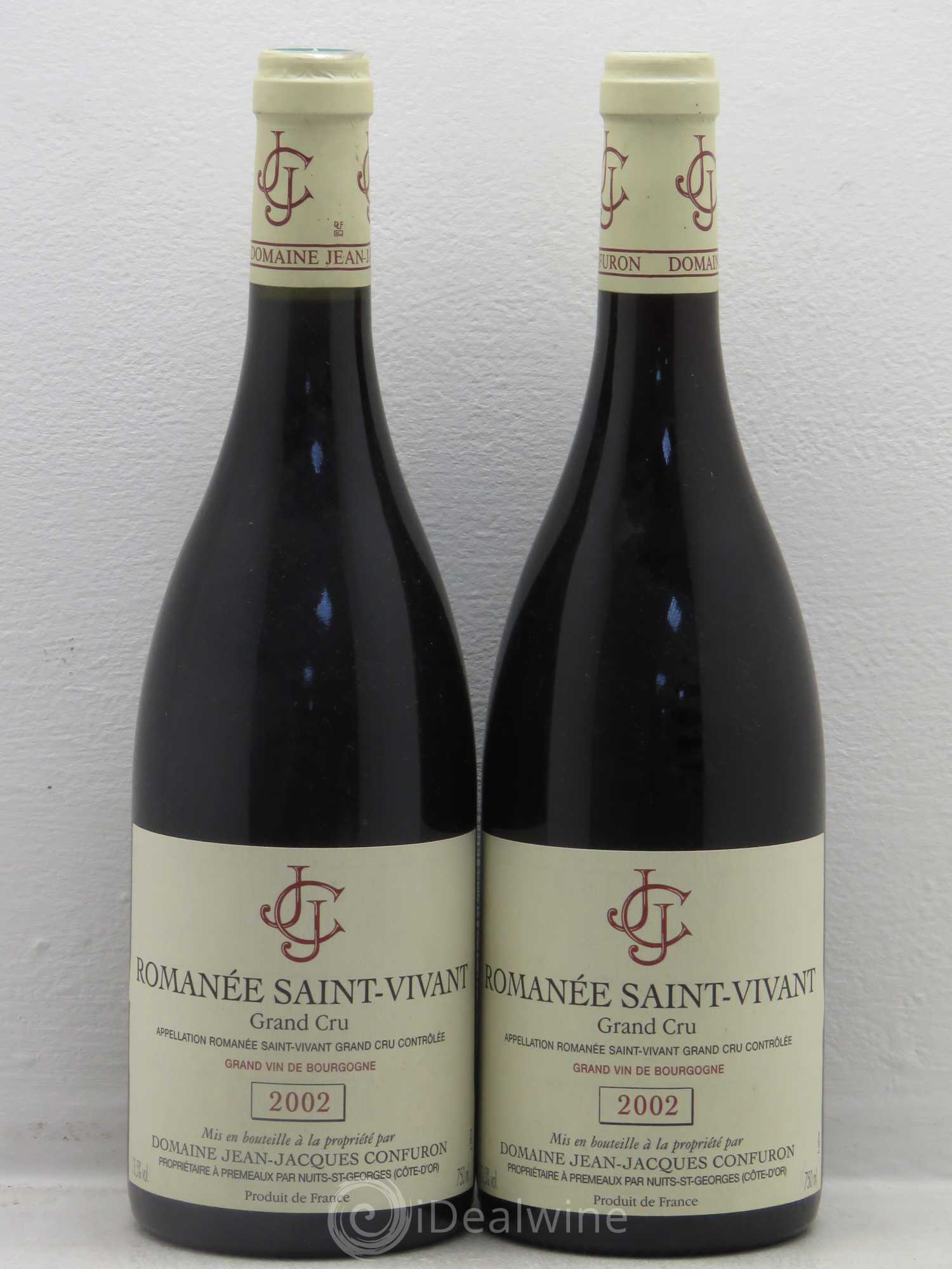 Romanée-Saint-Vivant Grand Cru Jean-Jacques Confuron 2002 - Lot de 2 bouteilles - 0