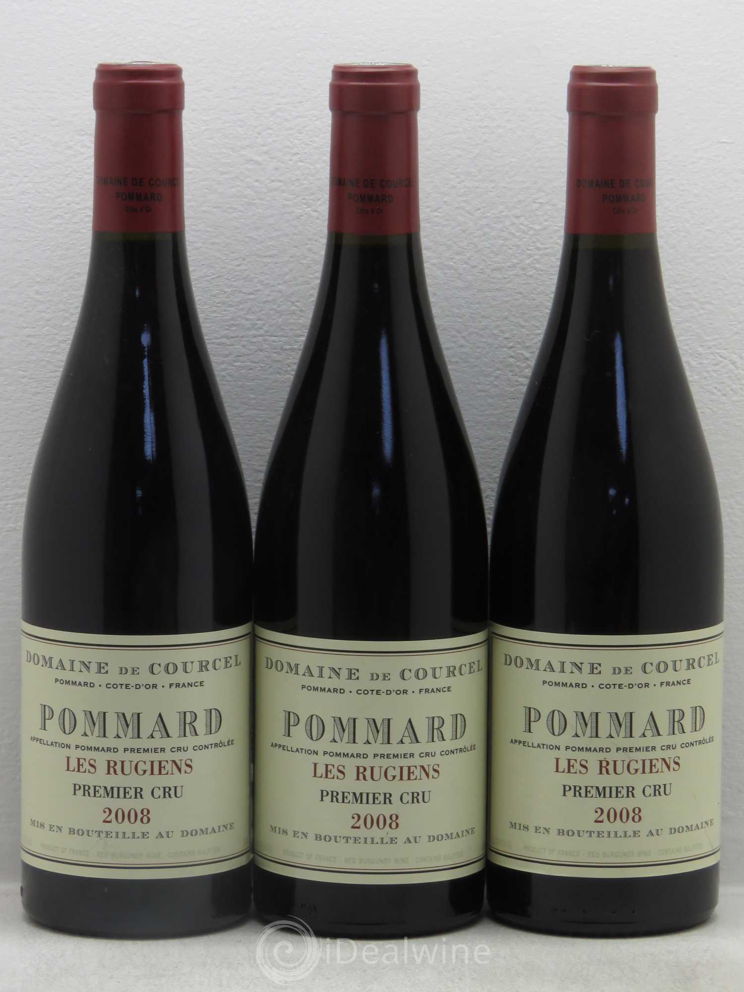 Pommard 1er Cru Les Rugiens de Courcel (Domaine) 2008 - Lot de 3 bouteilles - 0
