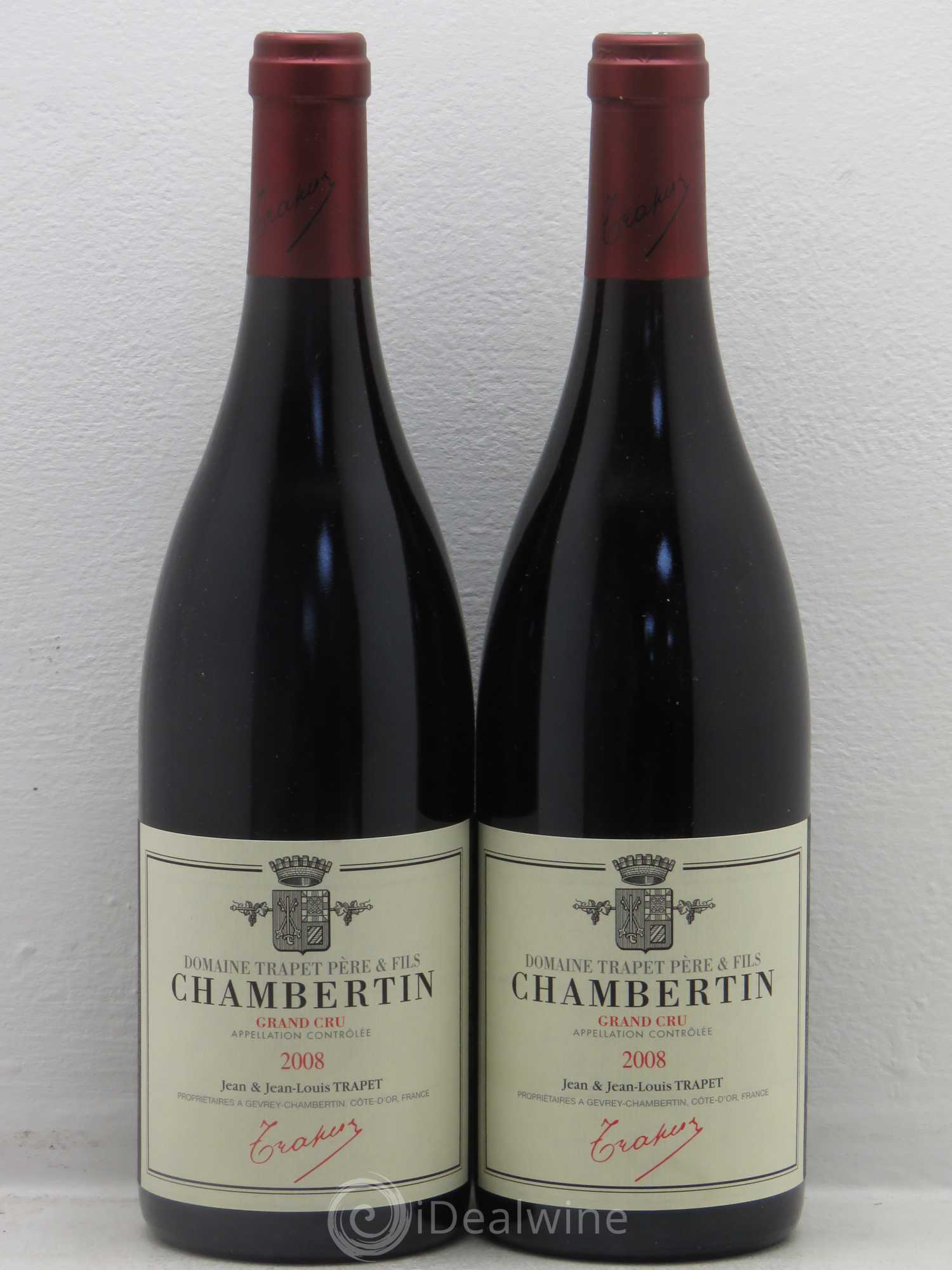 Chambertin Grand Cru Domaine Trapet 2008 - Lot de 2 bouteilles - 0