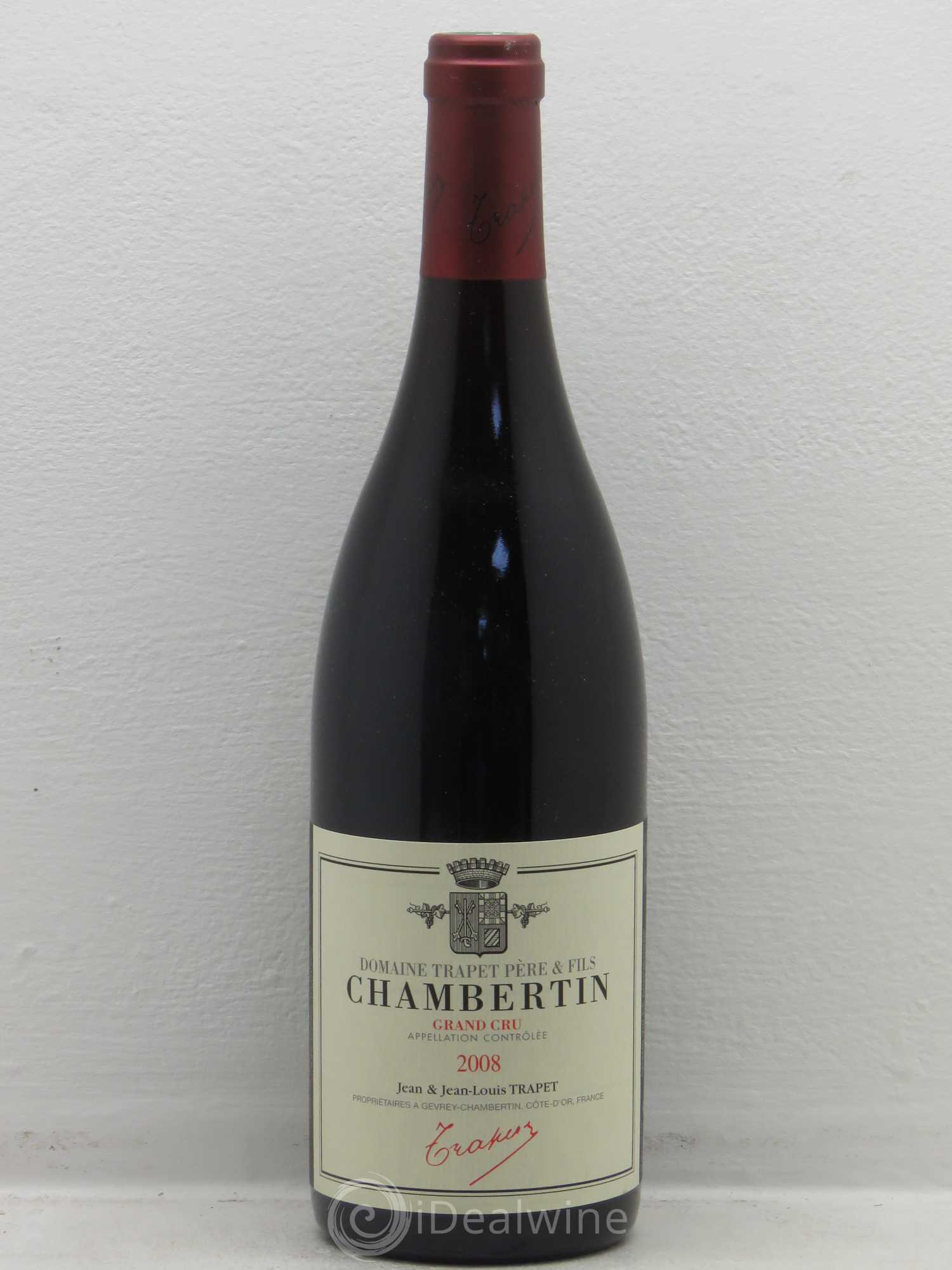 Chambertin Grand Cru Domaine Trapet 2008 - Lot de 1 bouteille - 0