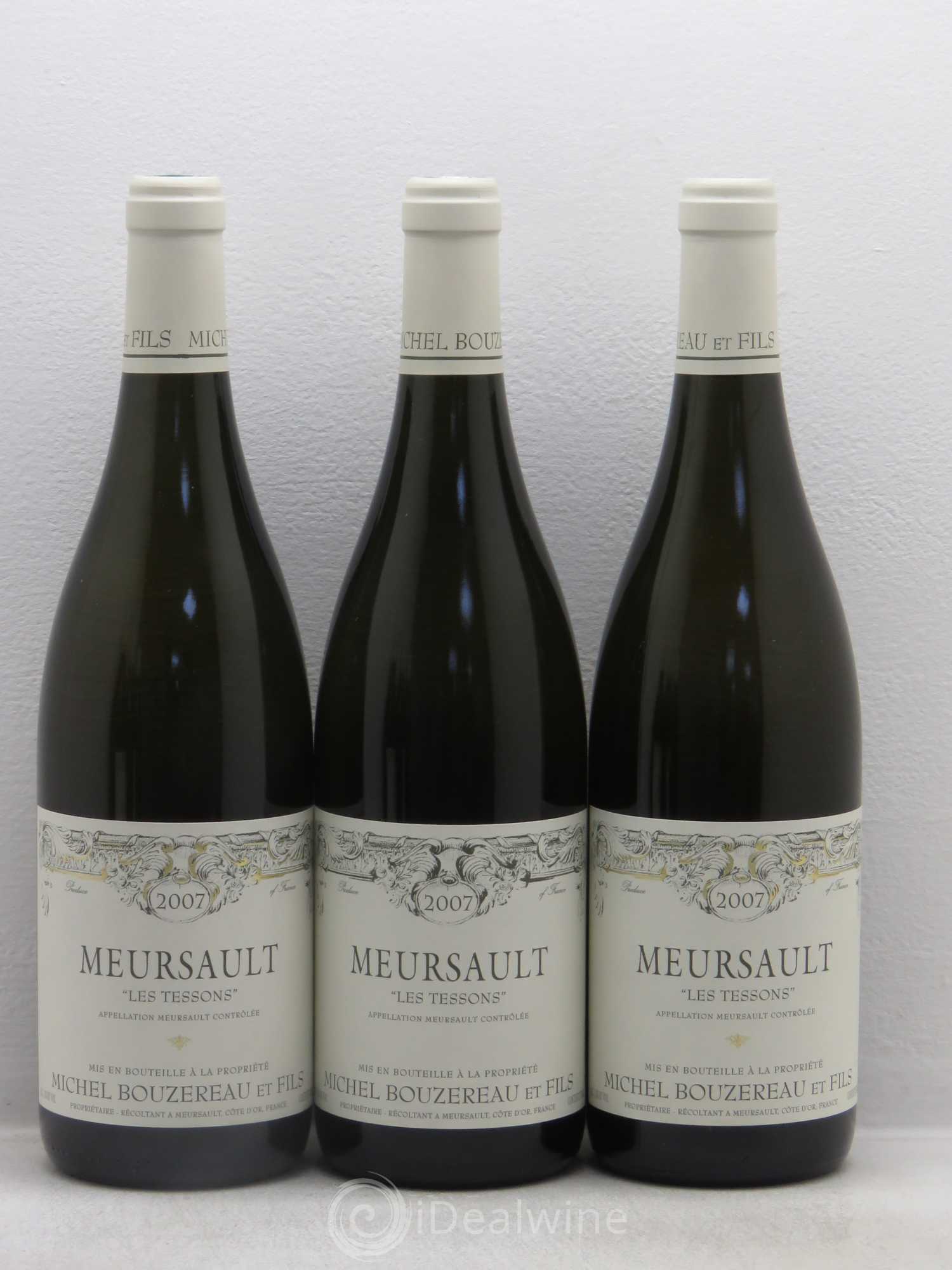 Meursault Les Tessons Michel Bouzereau et Fils (Domaine)  (sans prix de réserve) 2007 - Lot de 6 bouteilles - 1