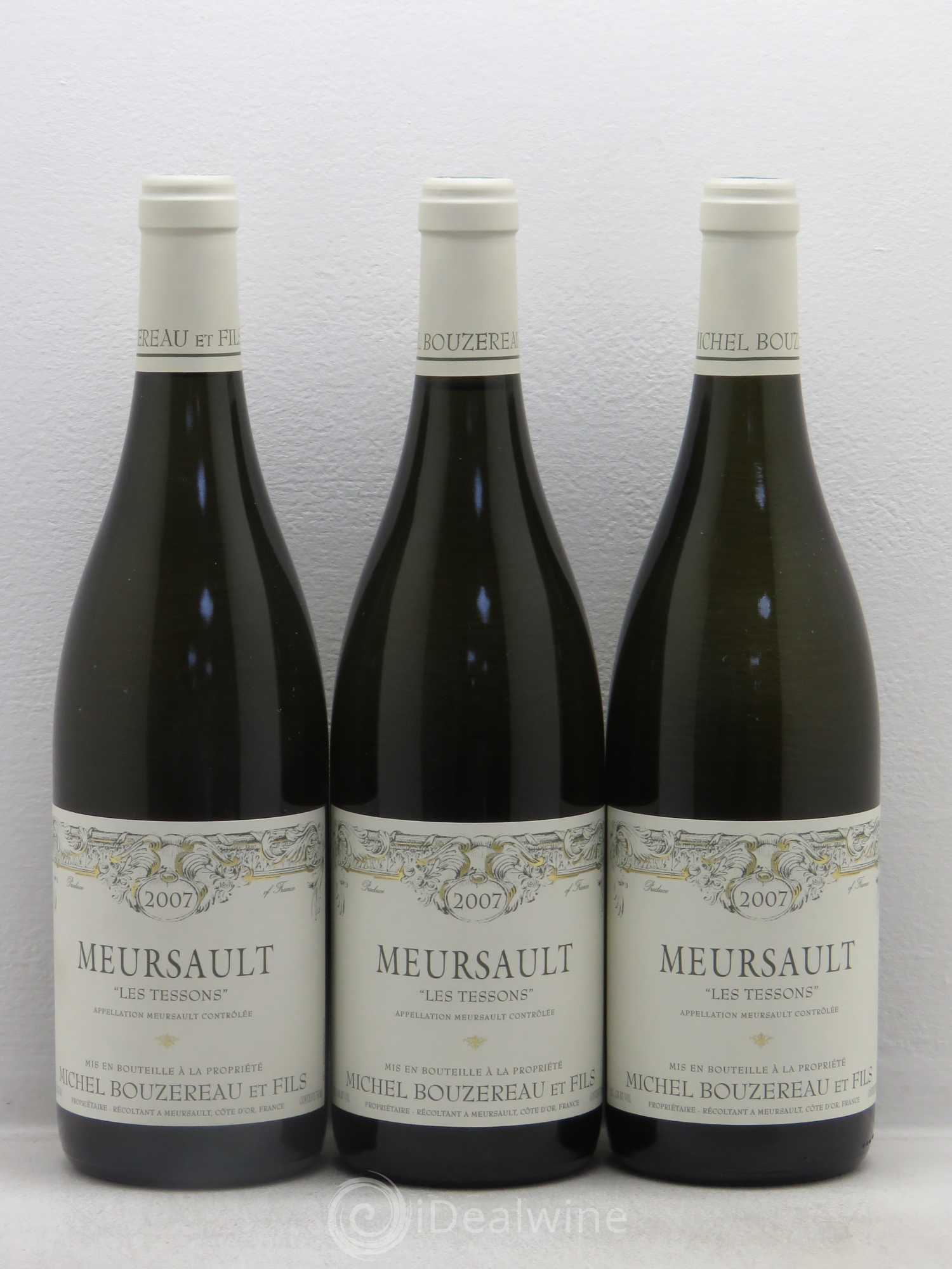Meursault Les Tessons Michel Bouzereau et Fils (Domaine)  (sans prix de réserve) 2007 - Lot de 6 bouteilles - 2