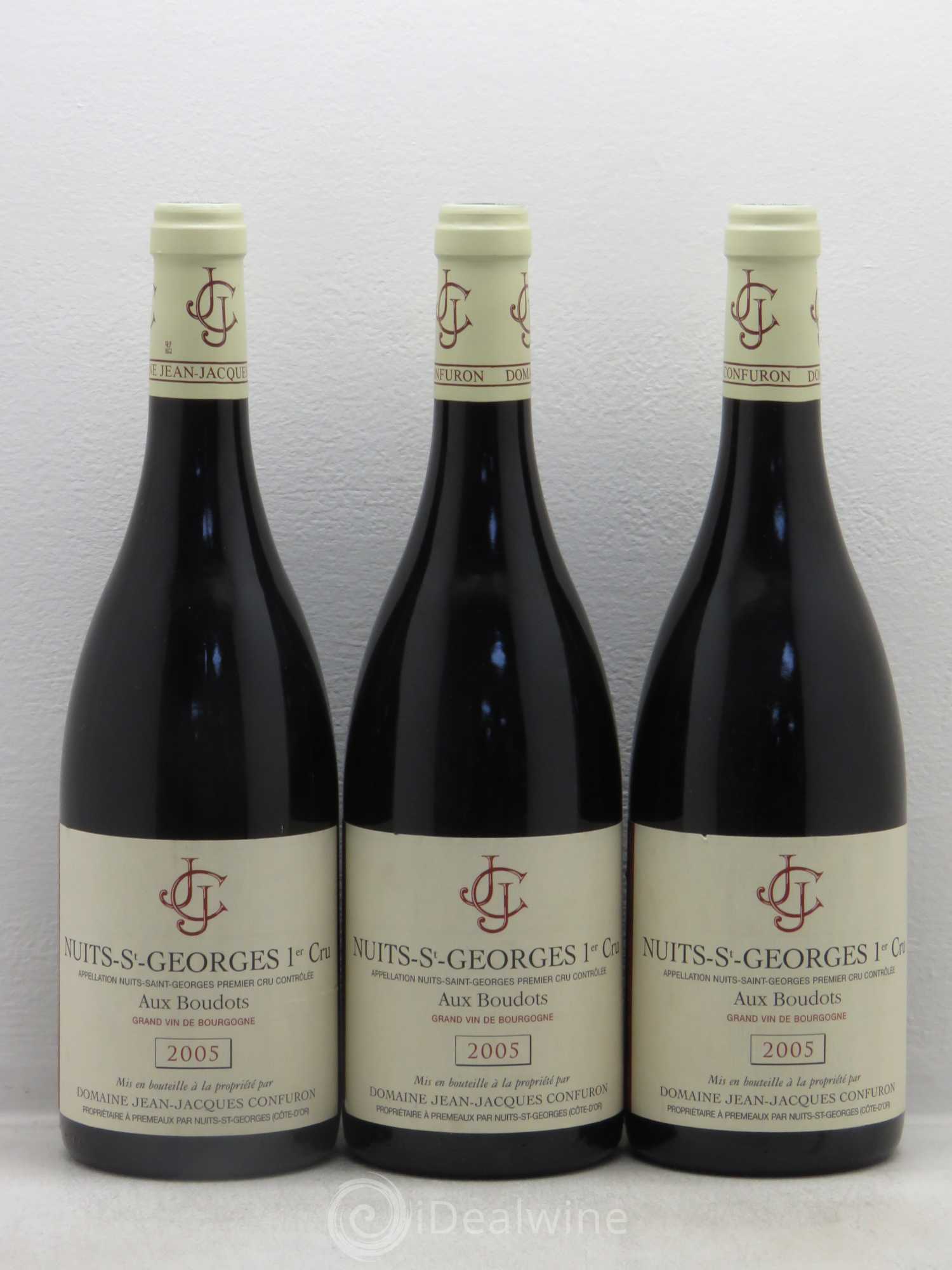 Nuits-Saint-Georges 1er Cru Aux Boudots Jean-Jacques Confuron 2005 - Lot de 3 bouteilles - 0