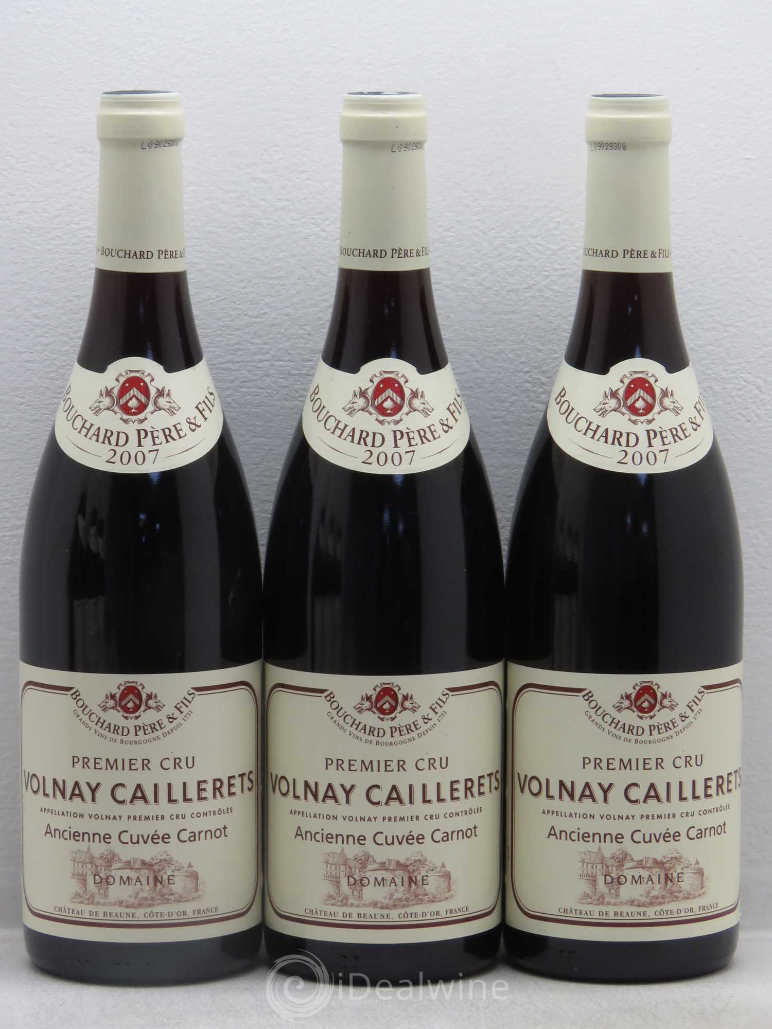 Volnay 1er Cru Caillerets - Ancienne Cuvée Carnot Bouchard Père & Fils 2007 - Lot de 6 bouteilles - 1