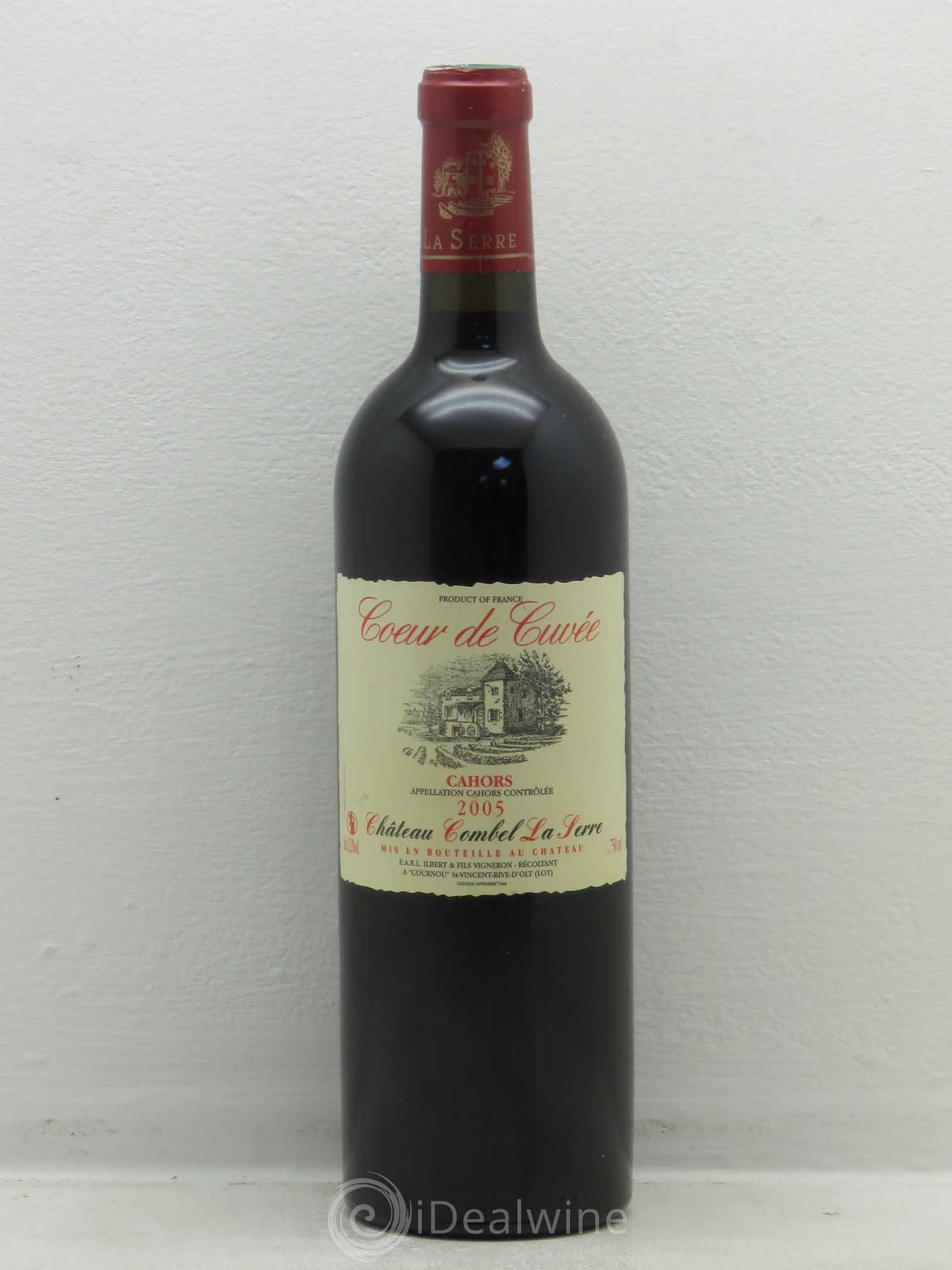 Cahors Château Combel La Serre Coeur de cuvée 2005 - Lot de 1 bouteille - 0