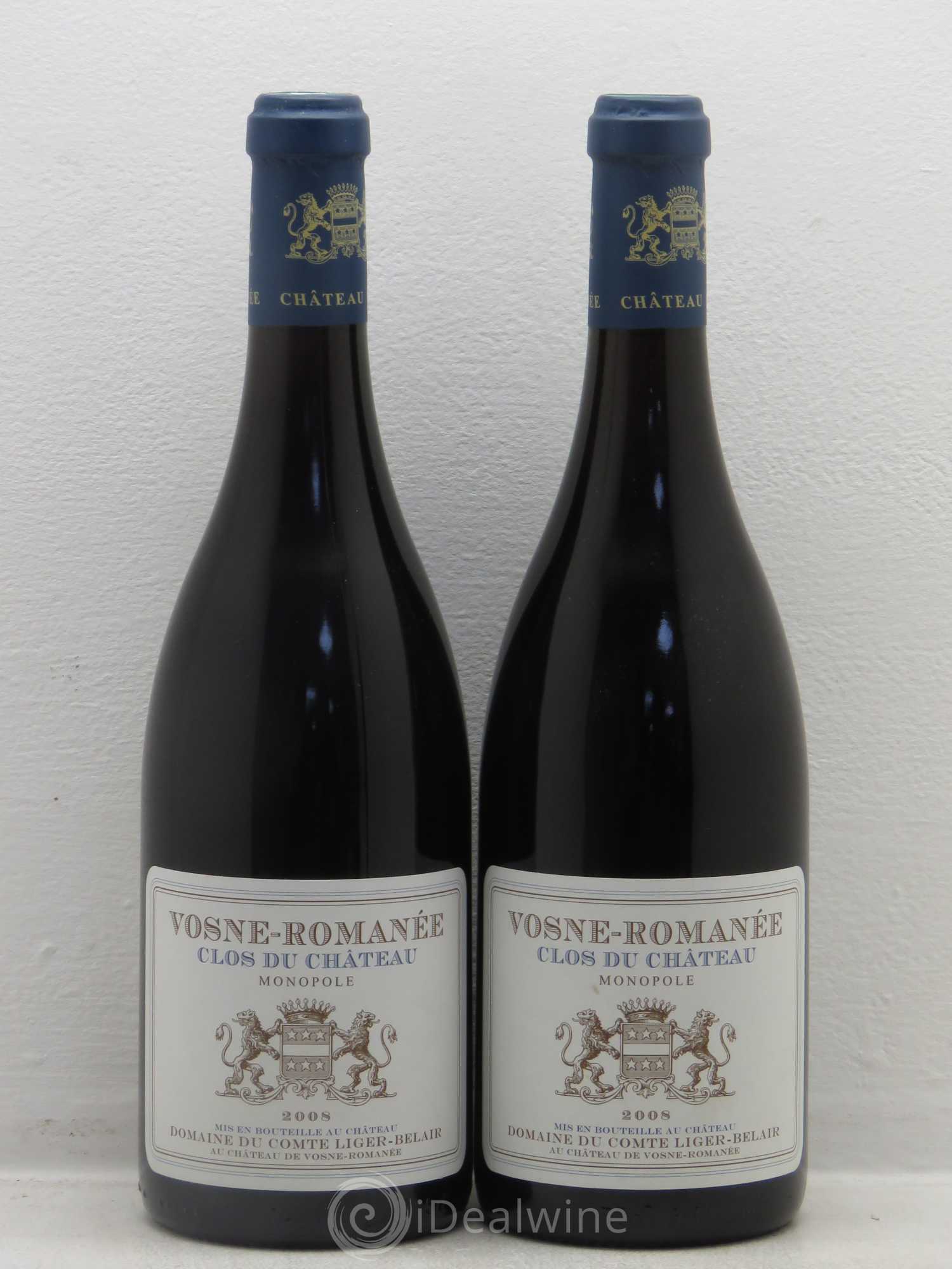 Vosne-Romanée Clos du Château Comte Liger-Belair (Domaine du) 2008 - Lot de 2 bouteilles - 0