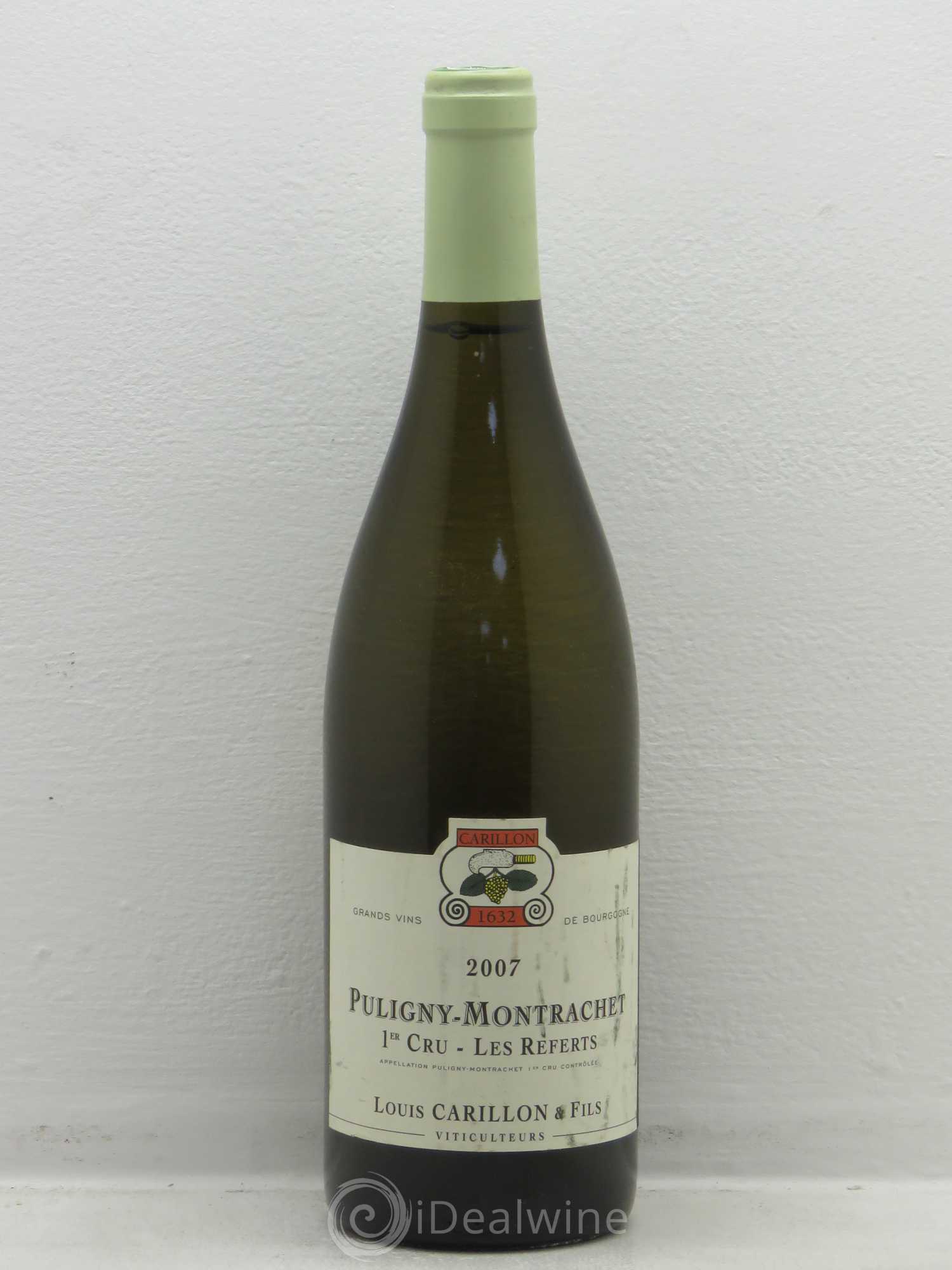 Puligny-Montrachet 1er Cru Les Referts François Carillon 2007 - Lot de 1 bouteille - 0