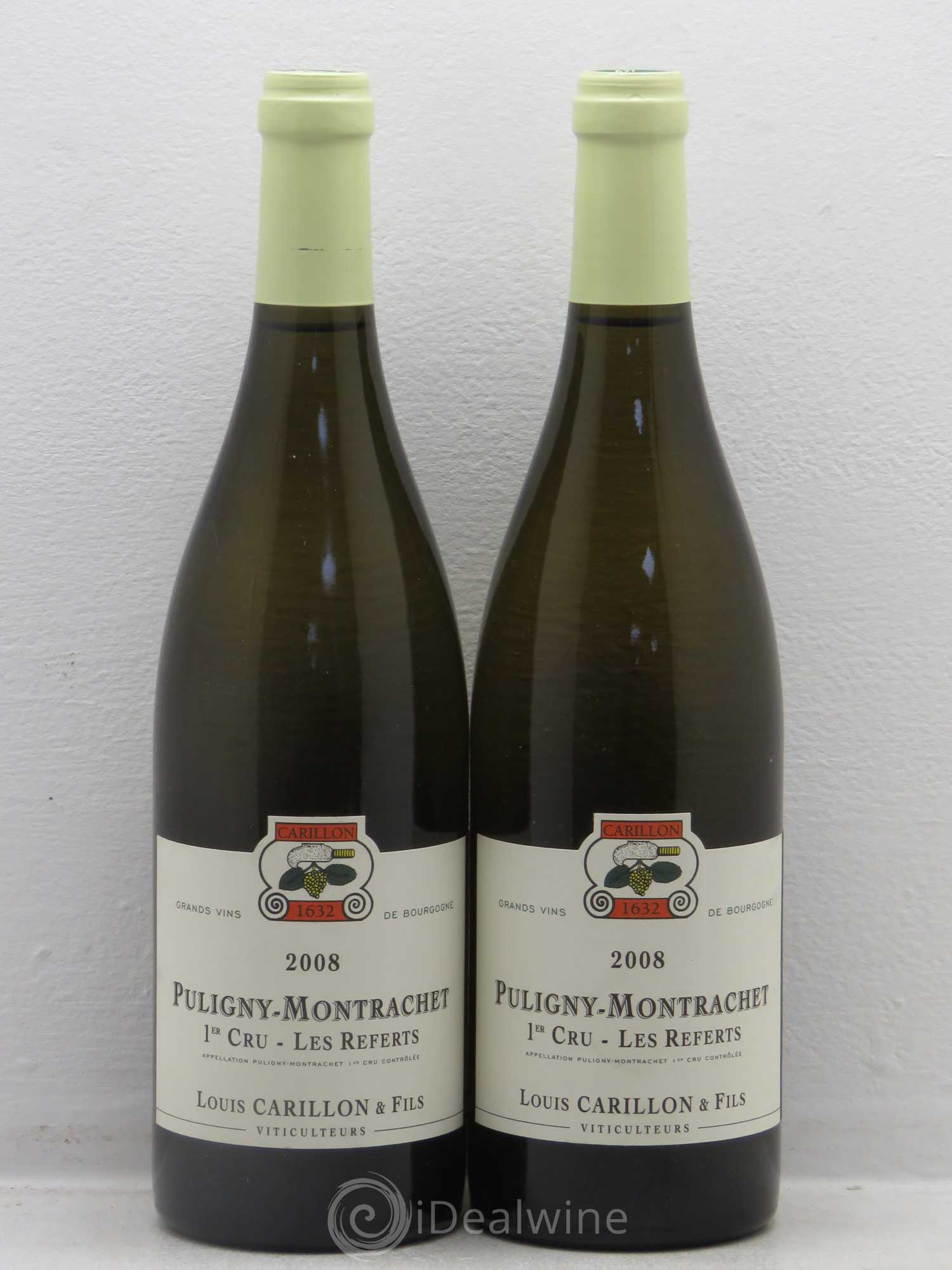 Puligny-Montrachet 1er Cru Les Referts François Carillon 2008 - Lot de 2 bouteilles - 0
