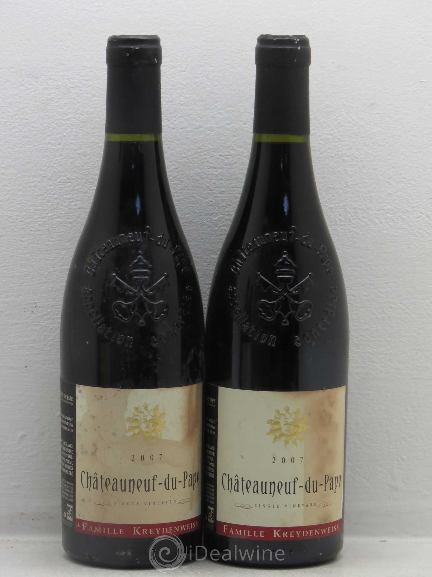 Châteauneuf-du-Pape Kreydenweiss 2007 - Lot de 4 bouteilles - 1