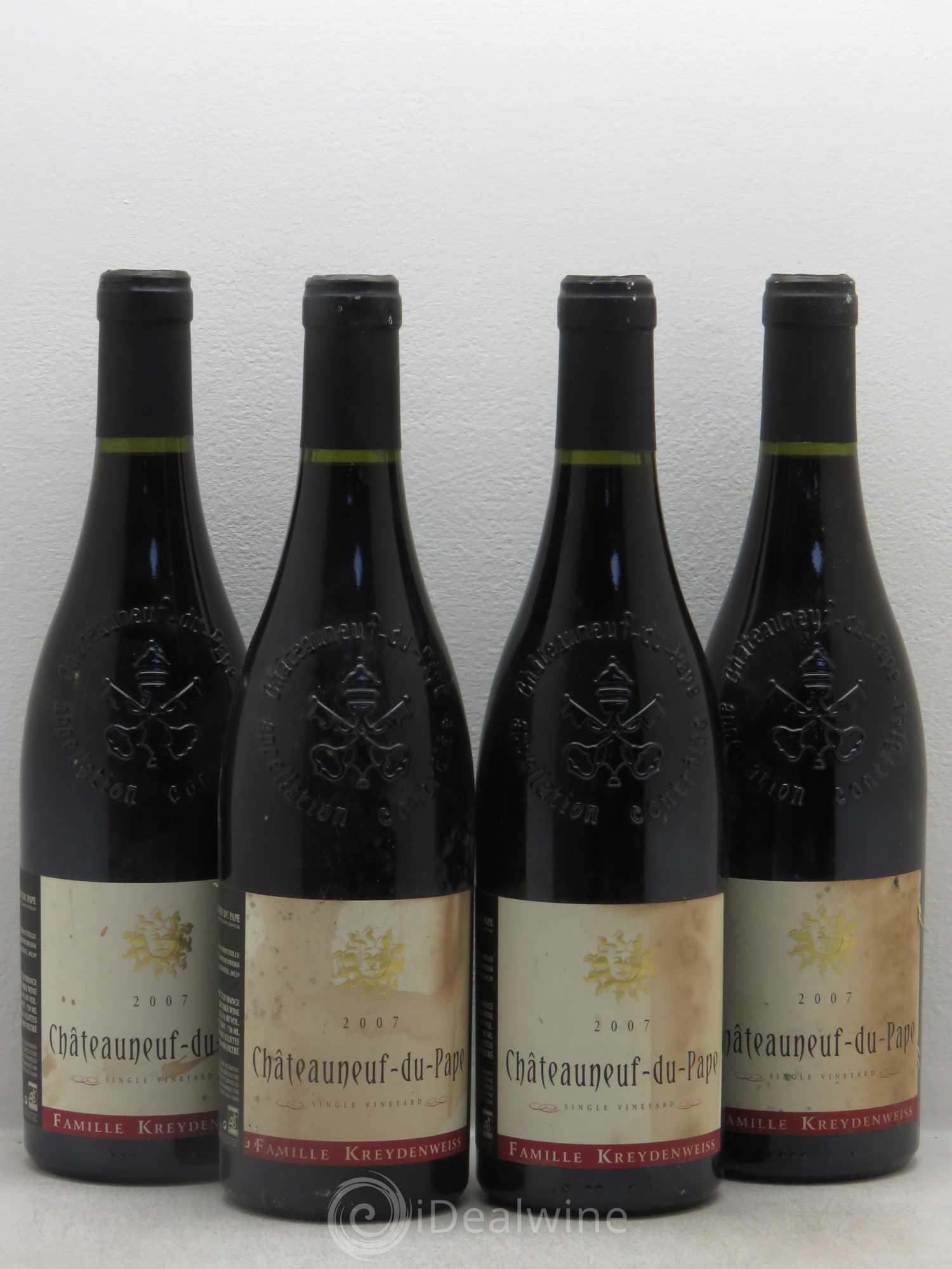 Châteauneuf-du-Pape Kreydenweiss 2007 - Lot de 4 bouteilles - 0