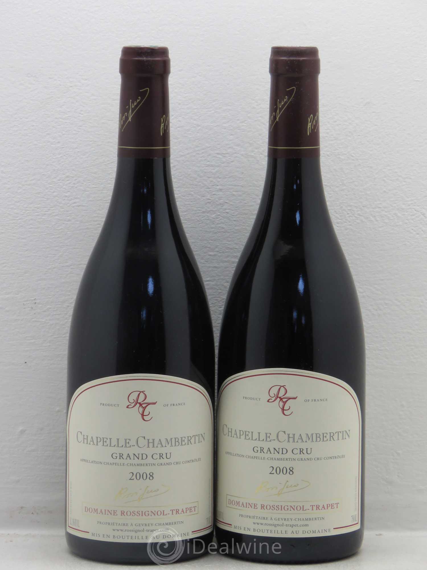 Chapelle-Chambertin Grand Cru Rossignol-Trapet (Domaine) 2008 - Lot de 2 bouteilles - 0
