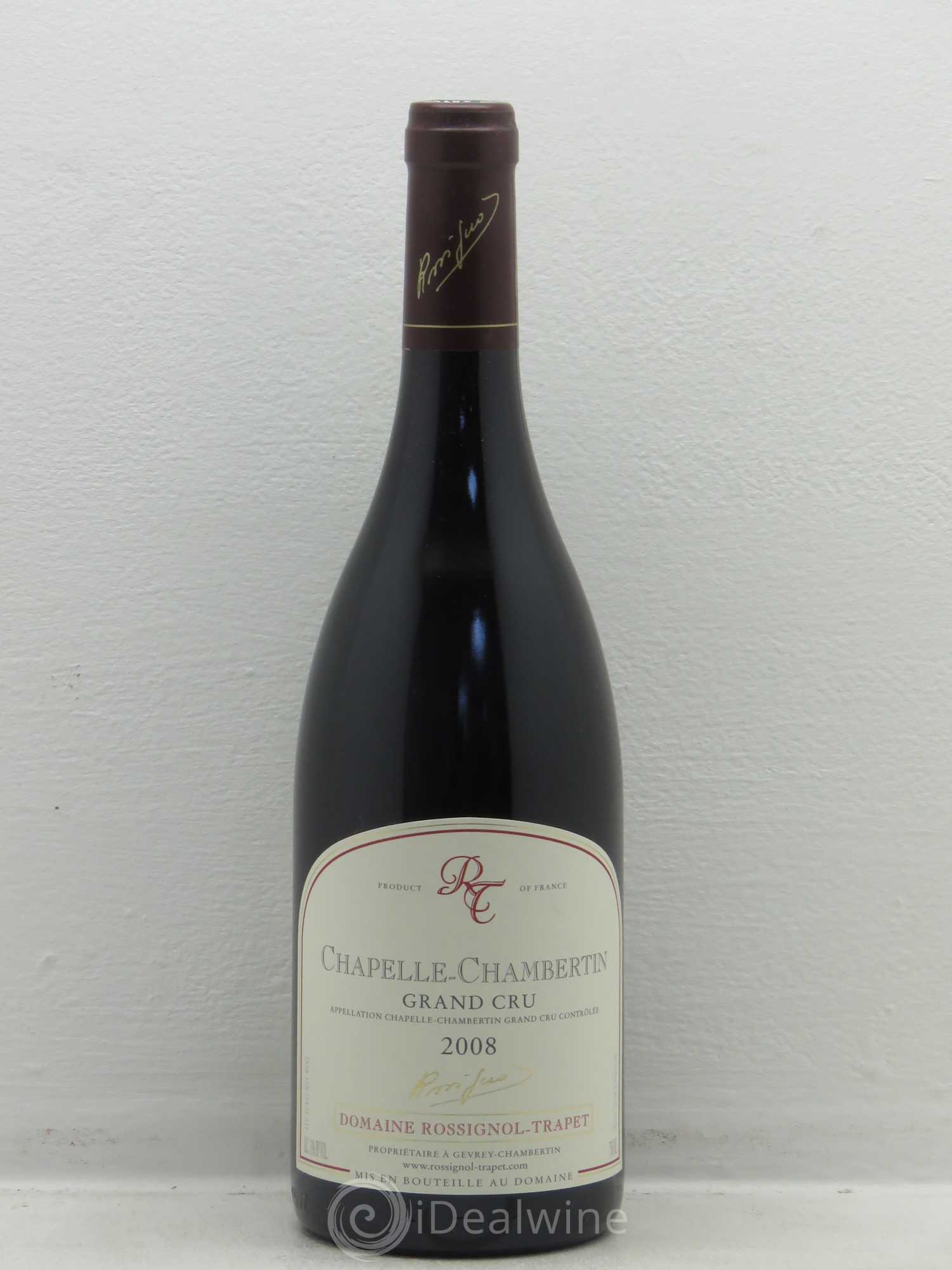 Chapelle-Chambertin Grand Cru Rossignol-Trapet (Domaine) 2008 - Lot de 1 bouteille - 0