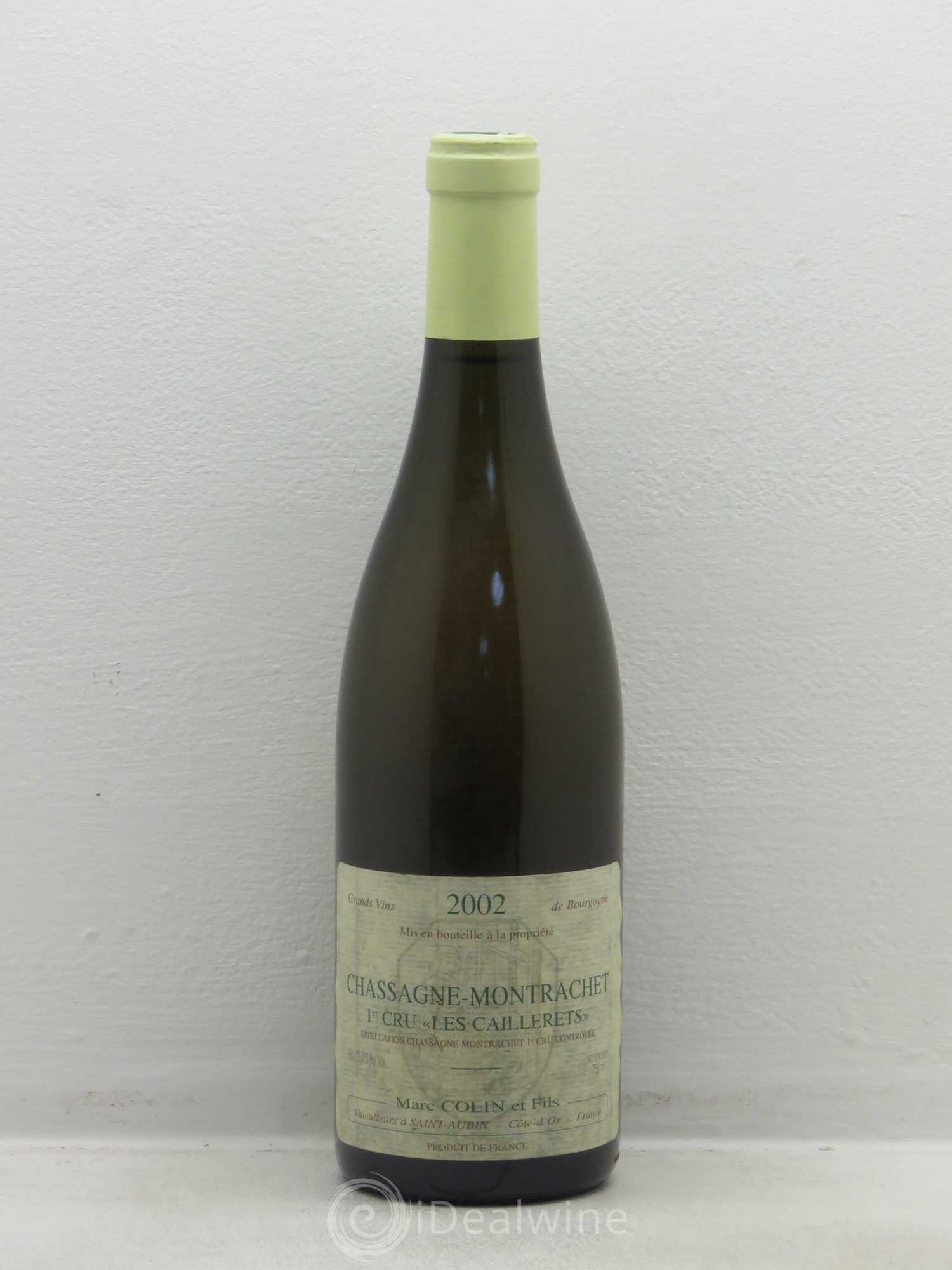 Chassagne-Montrachet 1er Cru Les Caillerets Marc Colin & Fils 2002 - Lot de 1 bouteille - 0