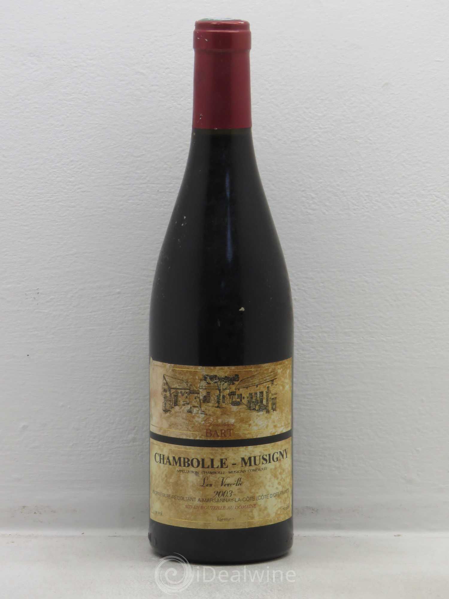 Chambolle-Musigny Les Véroilles - Domaine Bart (sans prix de réserve) 2003 - Posten von 1 Flasche - 0