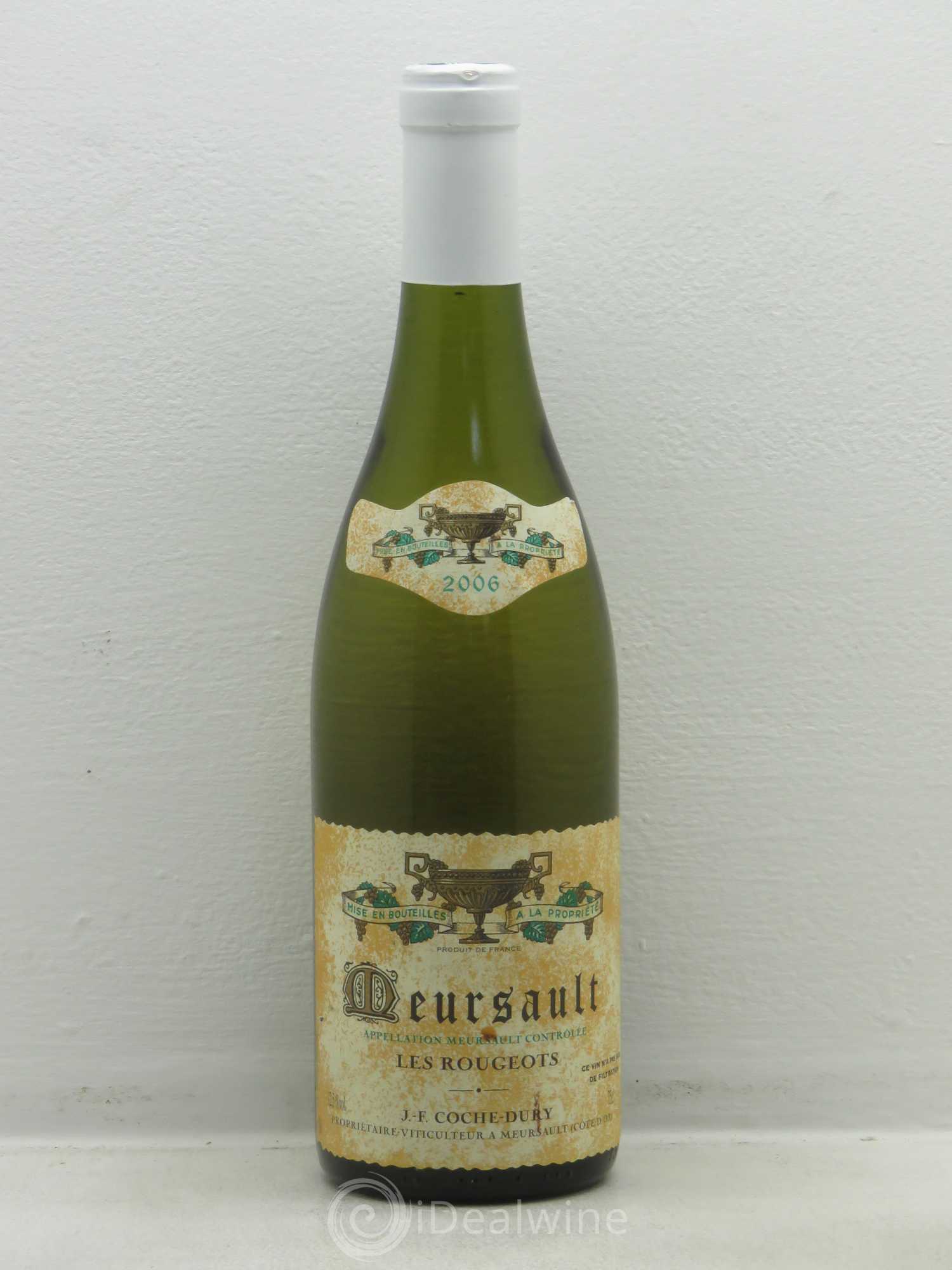 Meursault Les Rougeots Coche Dury (Domaine) 2006 - Lot de 1 bouteille - 0