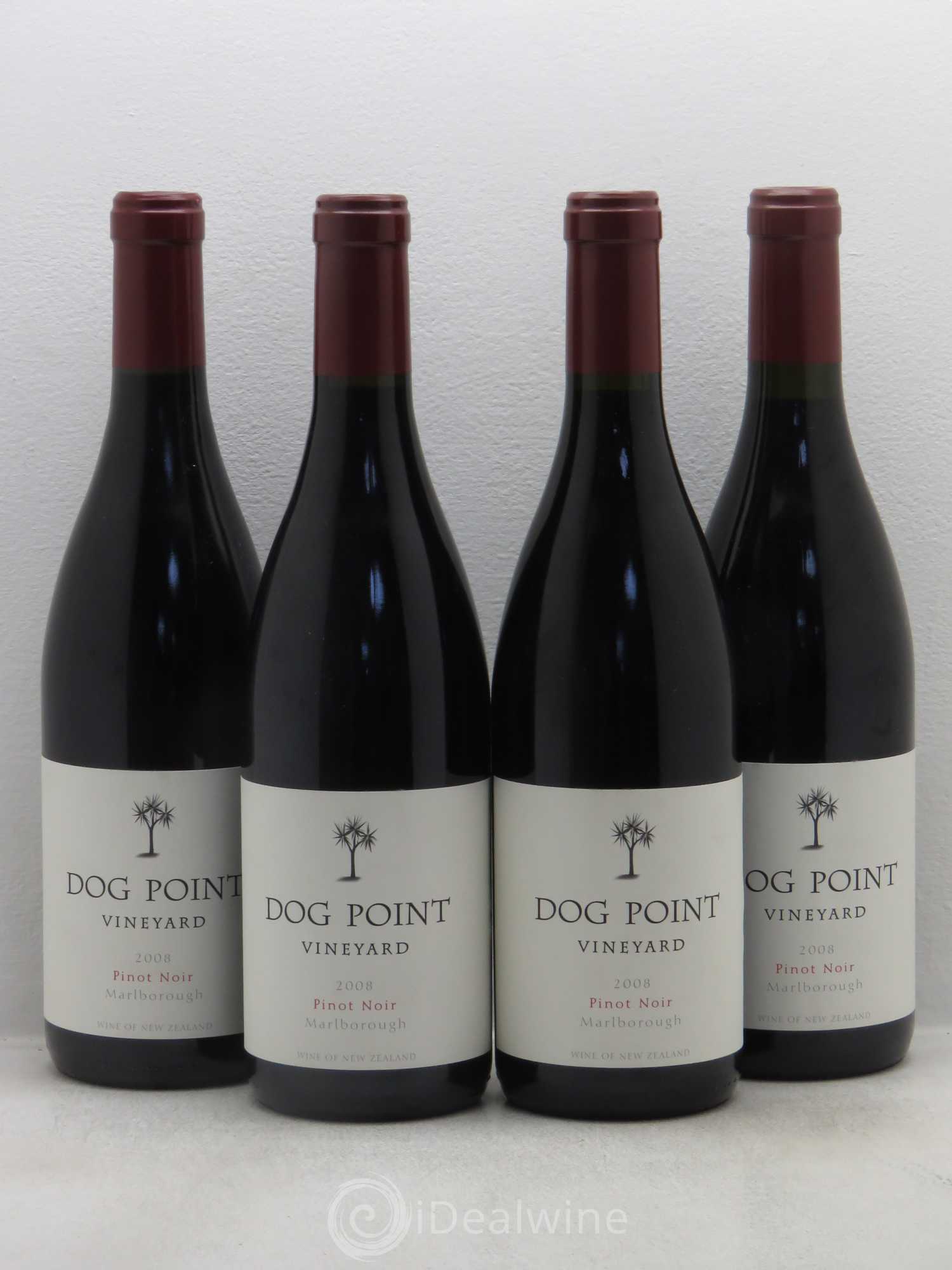 Marlborough Dog Point Pinot Noir 2008 - Lot de 4 bouteilles - 0