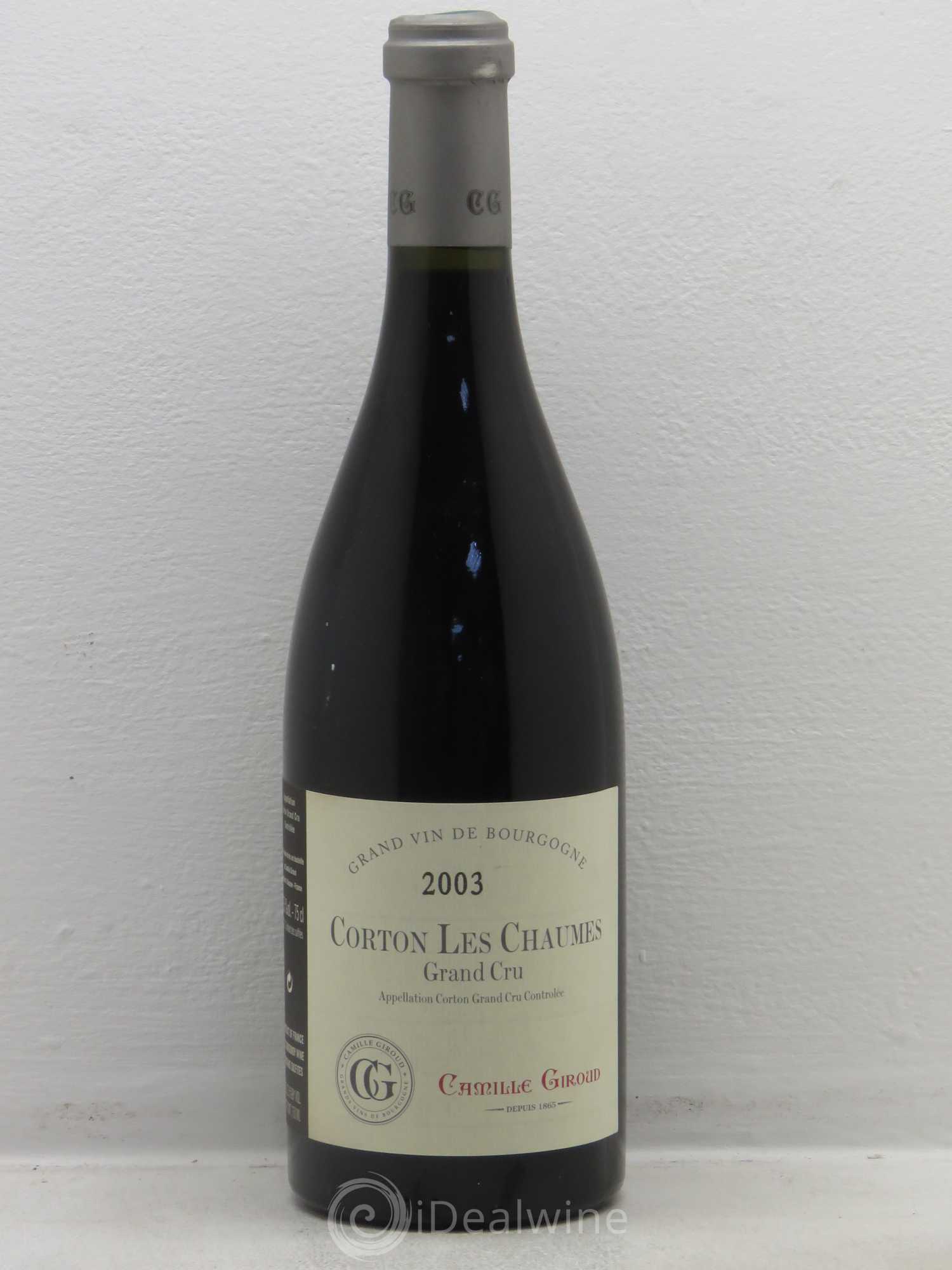 Corton Grand Cru Les Chaumes C Giroud 2003 - Posten von 1 Flasche - 0