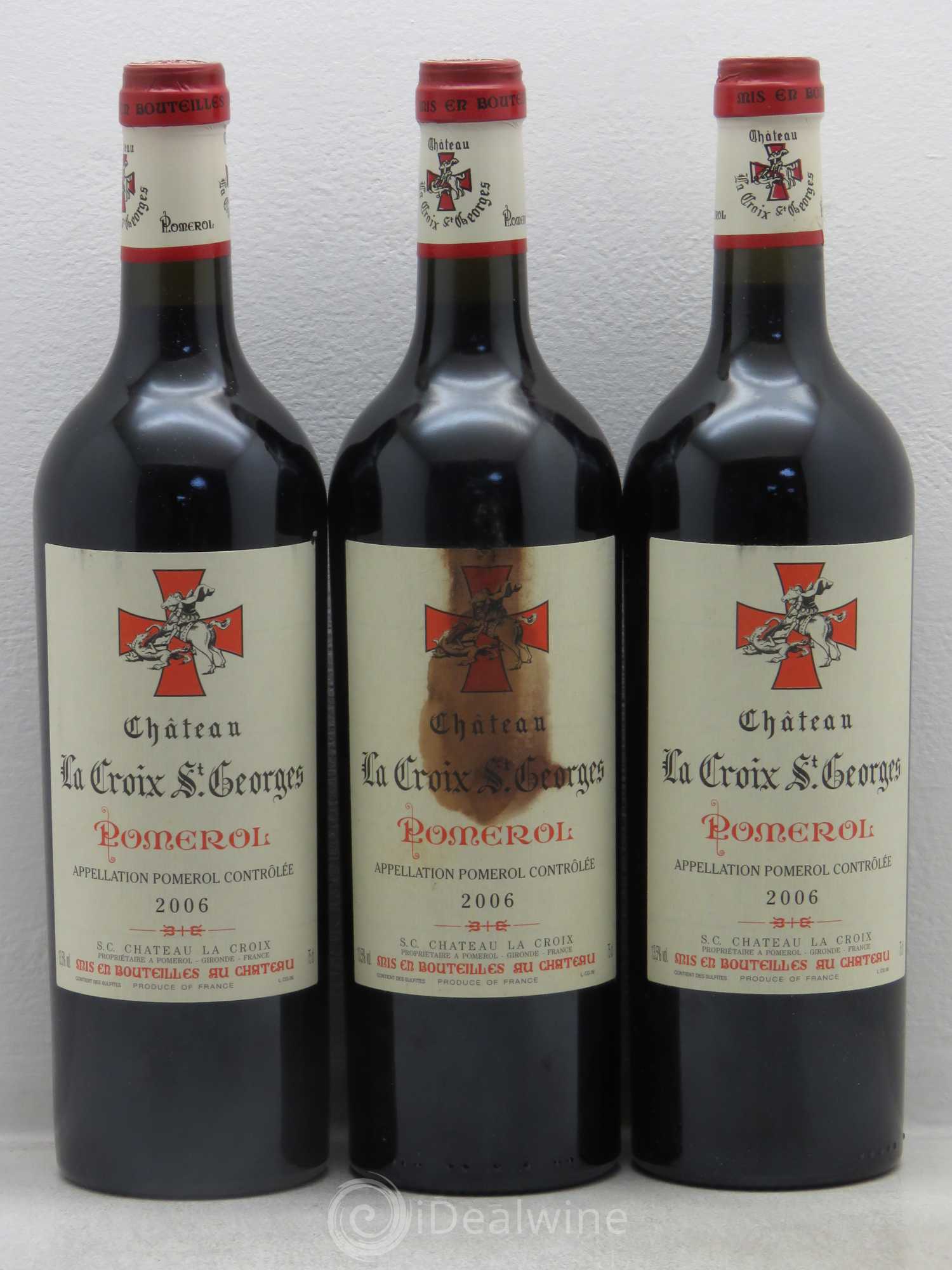 Château la Croix Saint-Georges 2006 - Lot de 3 bouteilles - 0