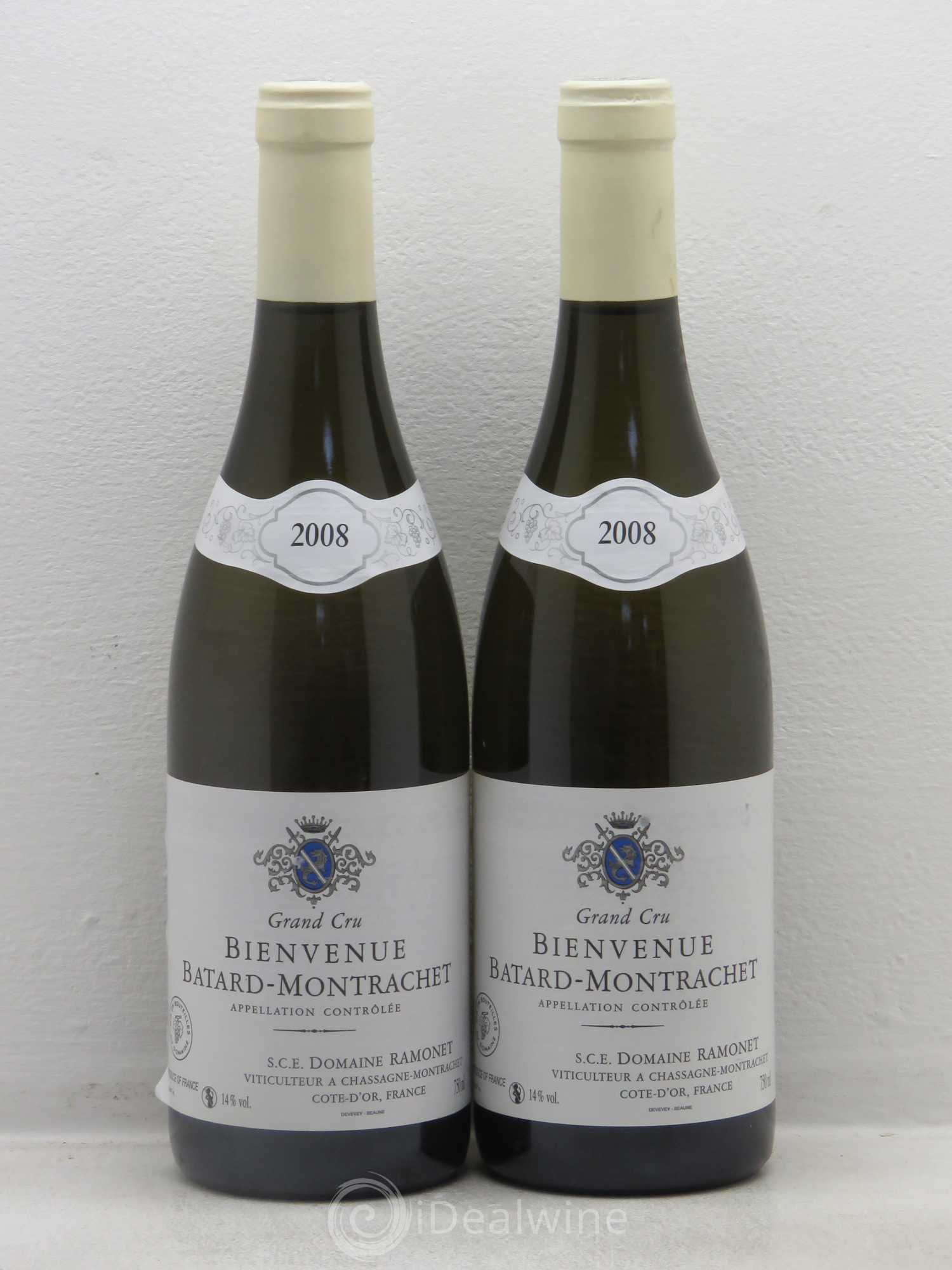 Bienvenues-Bâtard-Montrachet Grand Cru Ramonet (Domaine) 2008 - Lot de 2 bouteilles - 0