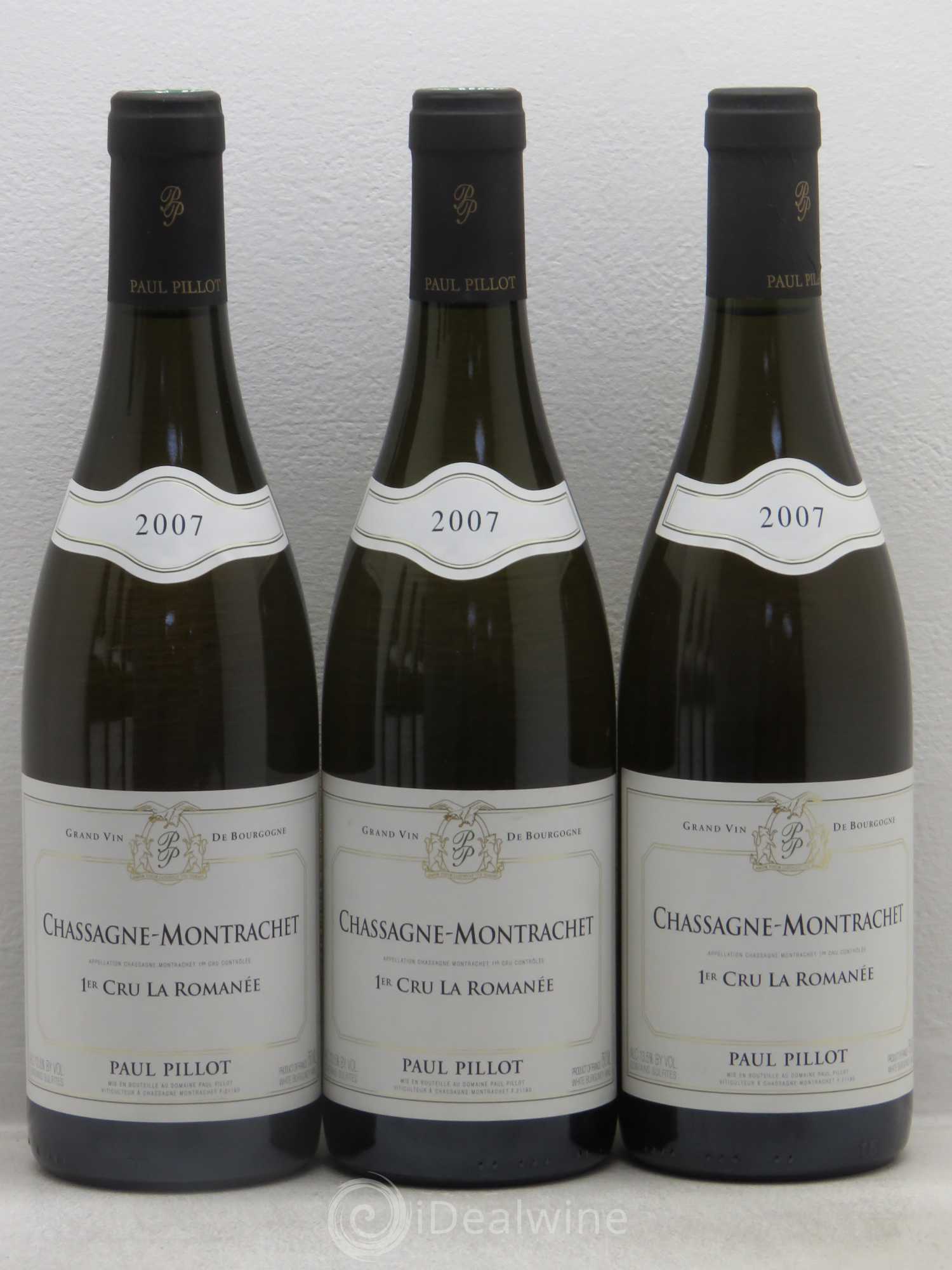 Chassagne-Montrachet 1er Cru La Romanée Paul Pillot (Domaine) 2007 - Lot de 6 bouteilles - 1