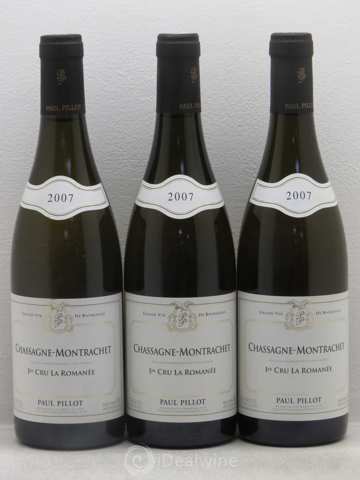 Chassagne-Montrachet 1er Cru La Romanée Paul Pillot (Domaine) 2007 - Lot de 6 bouteilles - 2