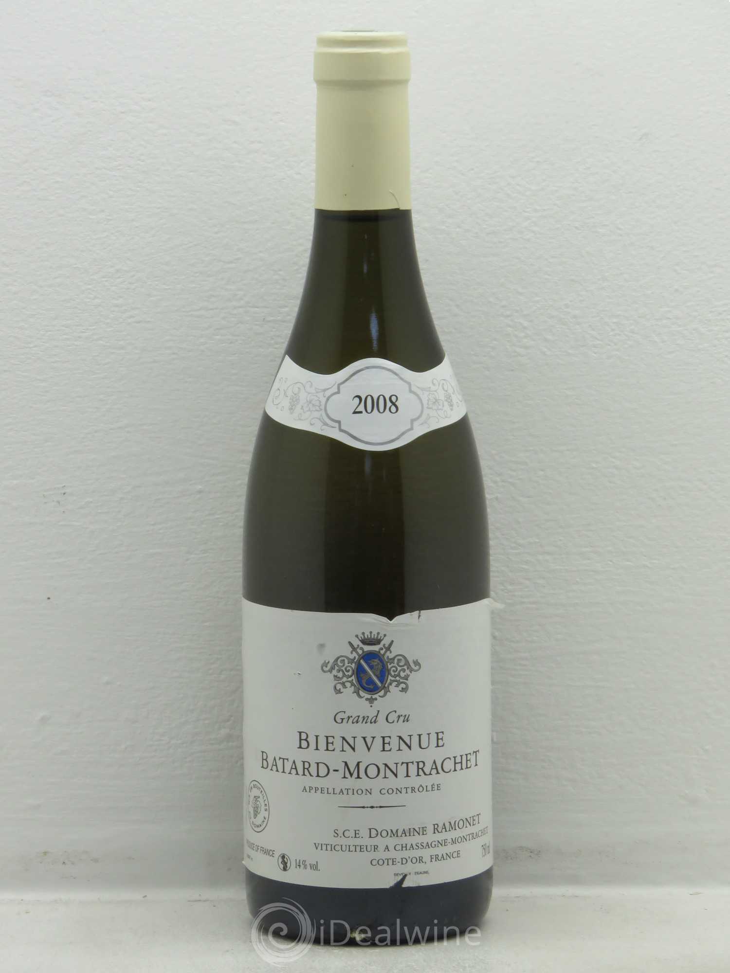 Bienvenues-Bâtard-Montrachet Grand Cru Ramonet (Domaine) 2008 - Lot de 1 bouteille - 0