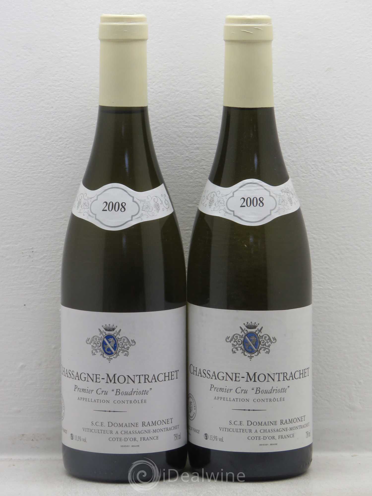 Chassagne-Montrachet 1er Cru Boudriotte Ramonet (Domaine) 2008 - Lot de 2 bouteilles - 0