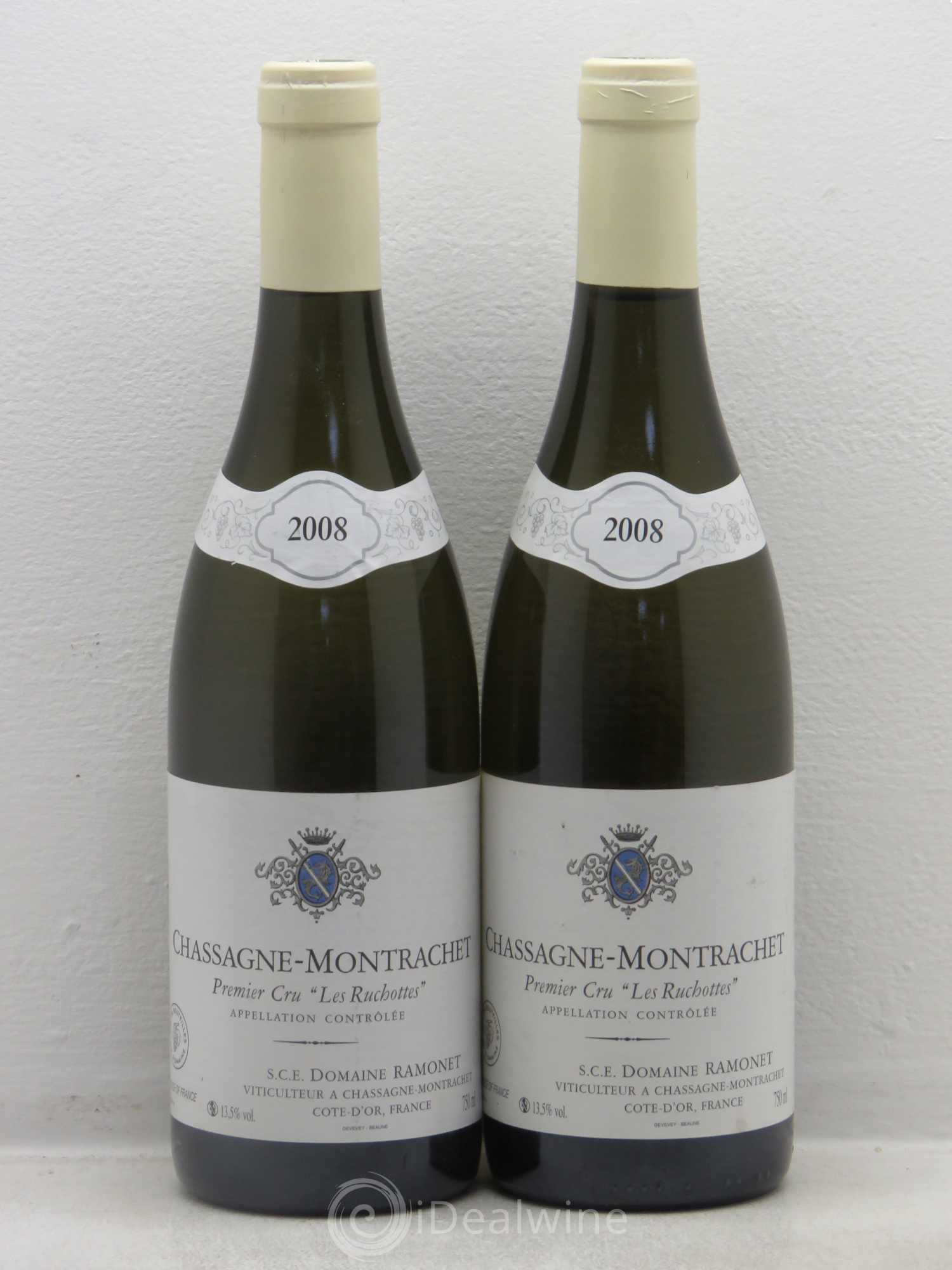 Chassagne-Montrachet 1er Cru Les Ruchottes Ramonet (Domaine) 2008 - Lot de 2 bouteilles - 0