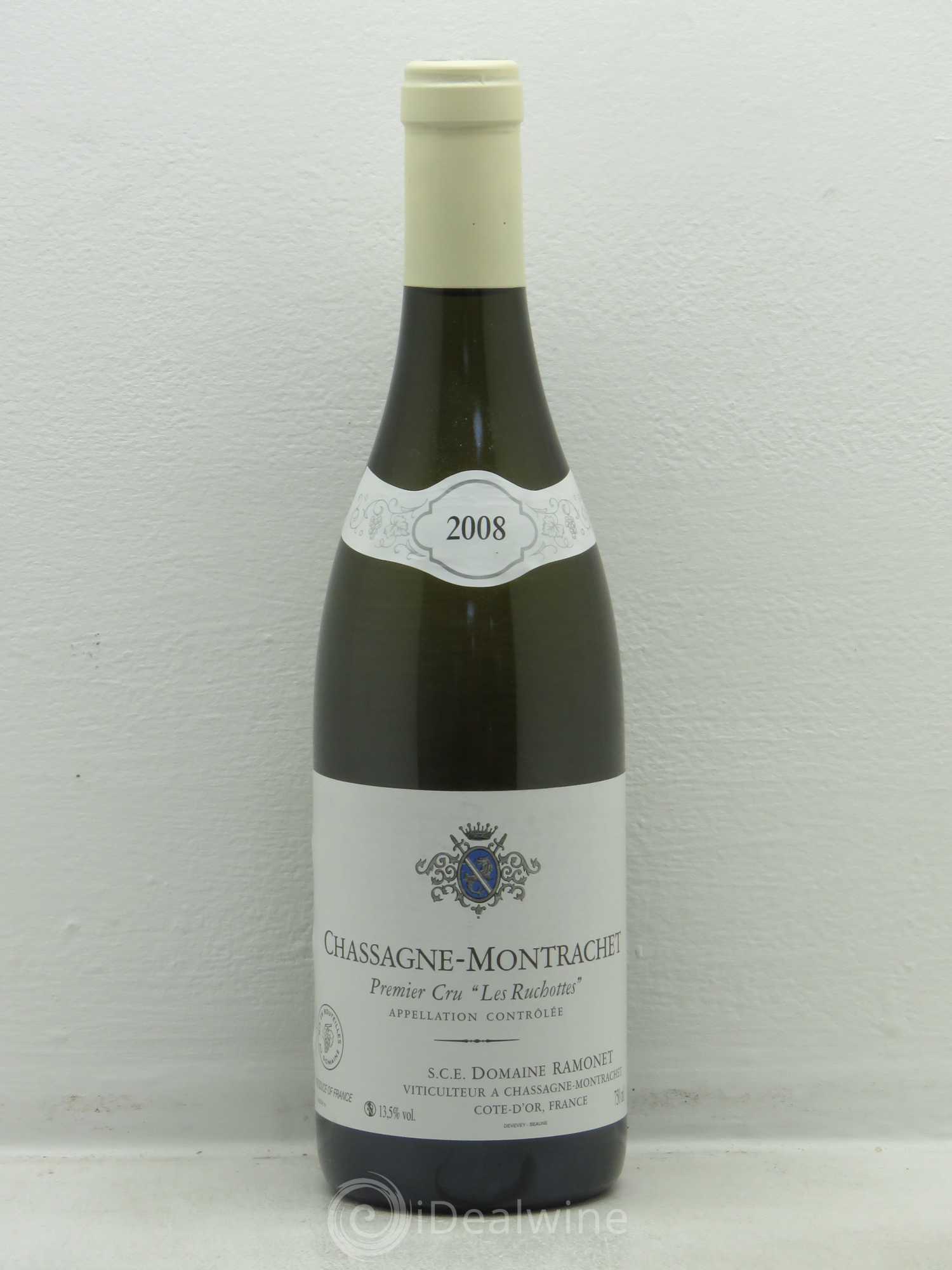 Chassagne-Montrachet 1er Cru Les Ruchottes Ramonet (Domaine) 2008 - Lot de 1 bouteille - 0