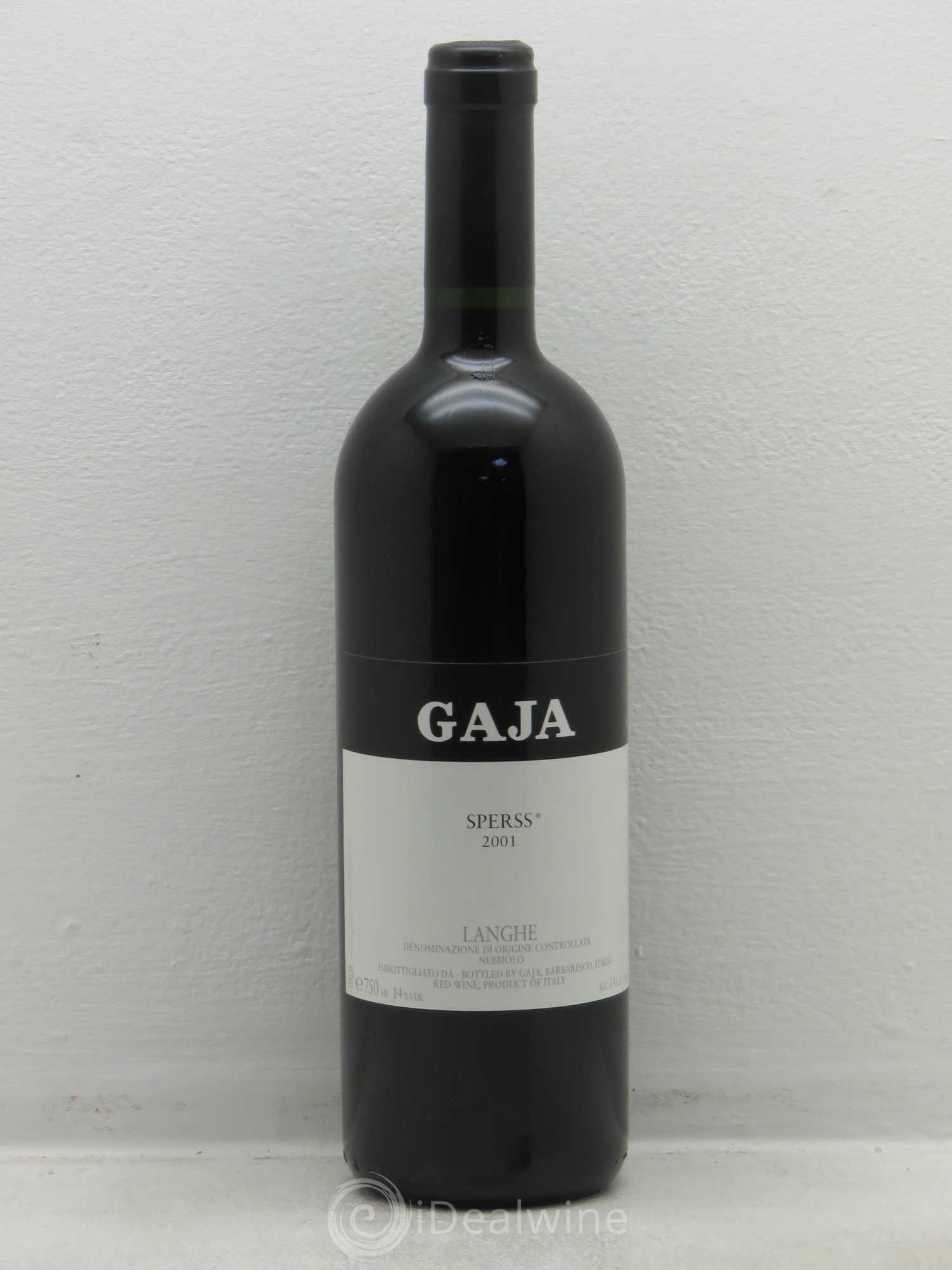 Langhe Sperss Angelo Gaja 2001 - Lot de 1 bouteille - 0