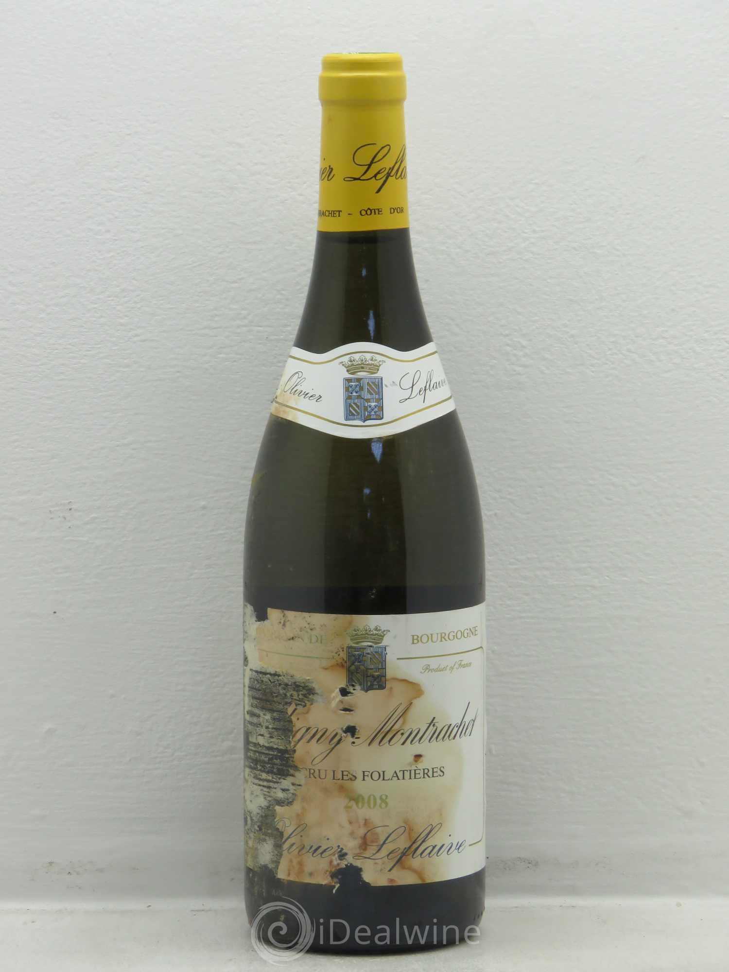 Puligny-Montrachet 1er Cru Les Folatieres O Leflaive 2008 - Posten von 1 Flasche - 0