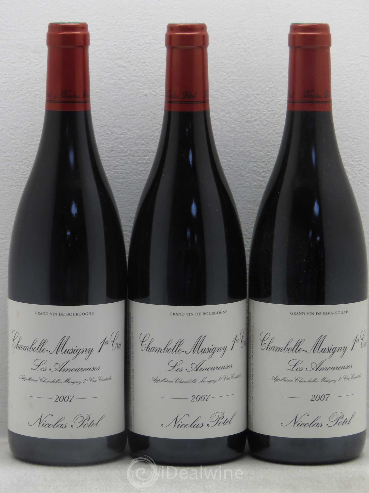 Chambolle-Musigny 1er Cru Les Amoureuses Potel 2007 - Posten von 3 Flaschen - 0
