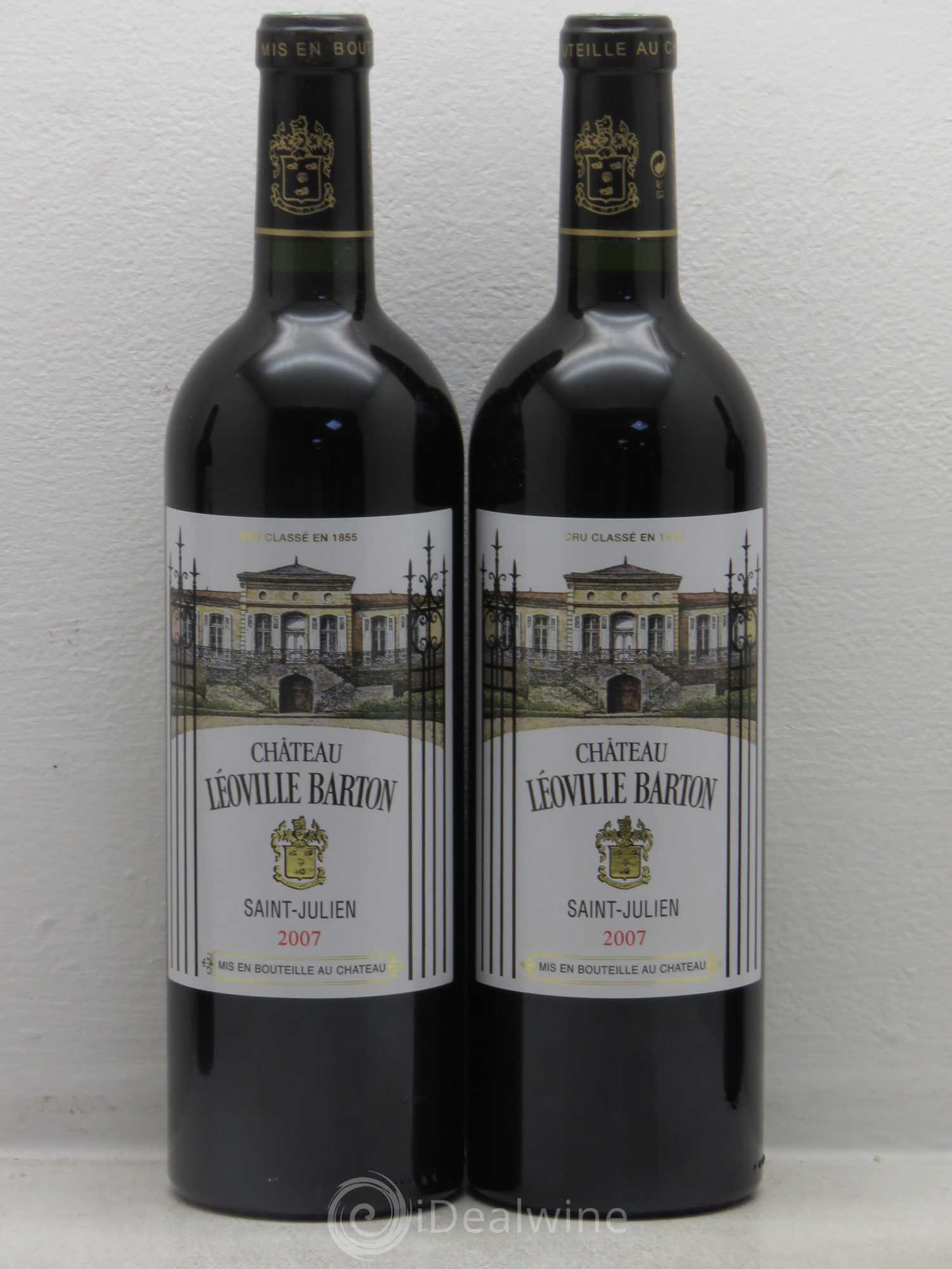 Château Léoville Barton 2ème Grand Cru Classé 2007 - Lot de 4 bouteilles - 1