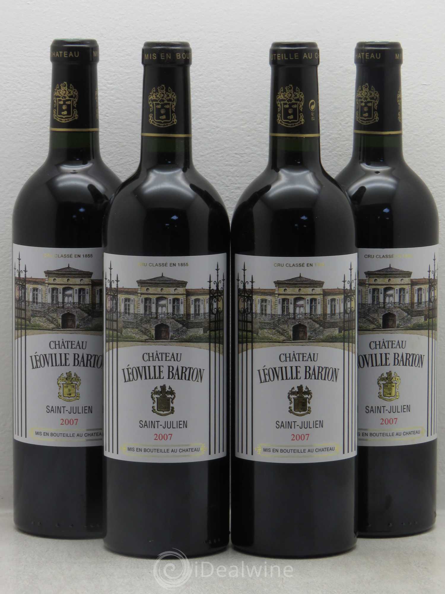 Château Léoville Barton 2ème Grand Cru Classé 2007 - Lot de 4 bouteilles - 0