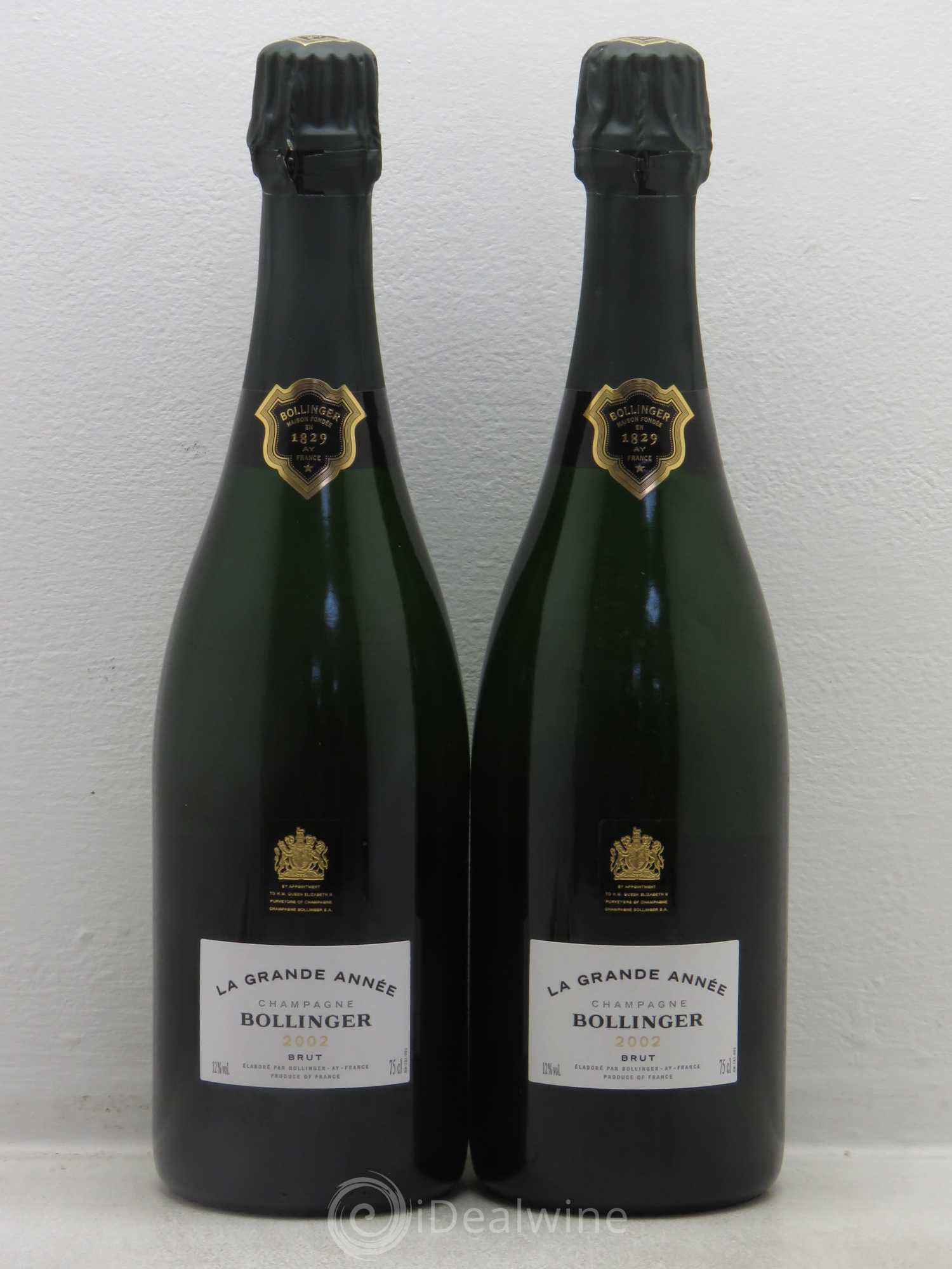 La Grande Année Brut Bollinger 2002 - Lot de 2 bouteilles - 0