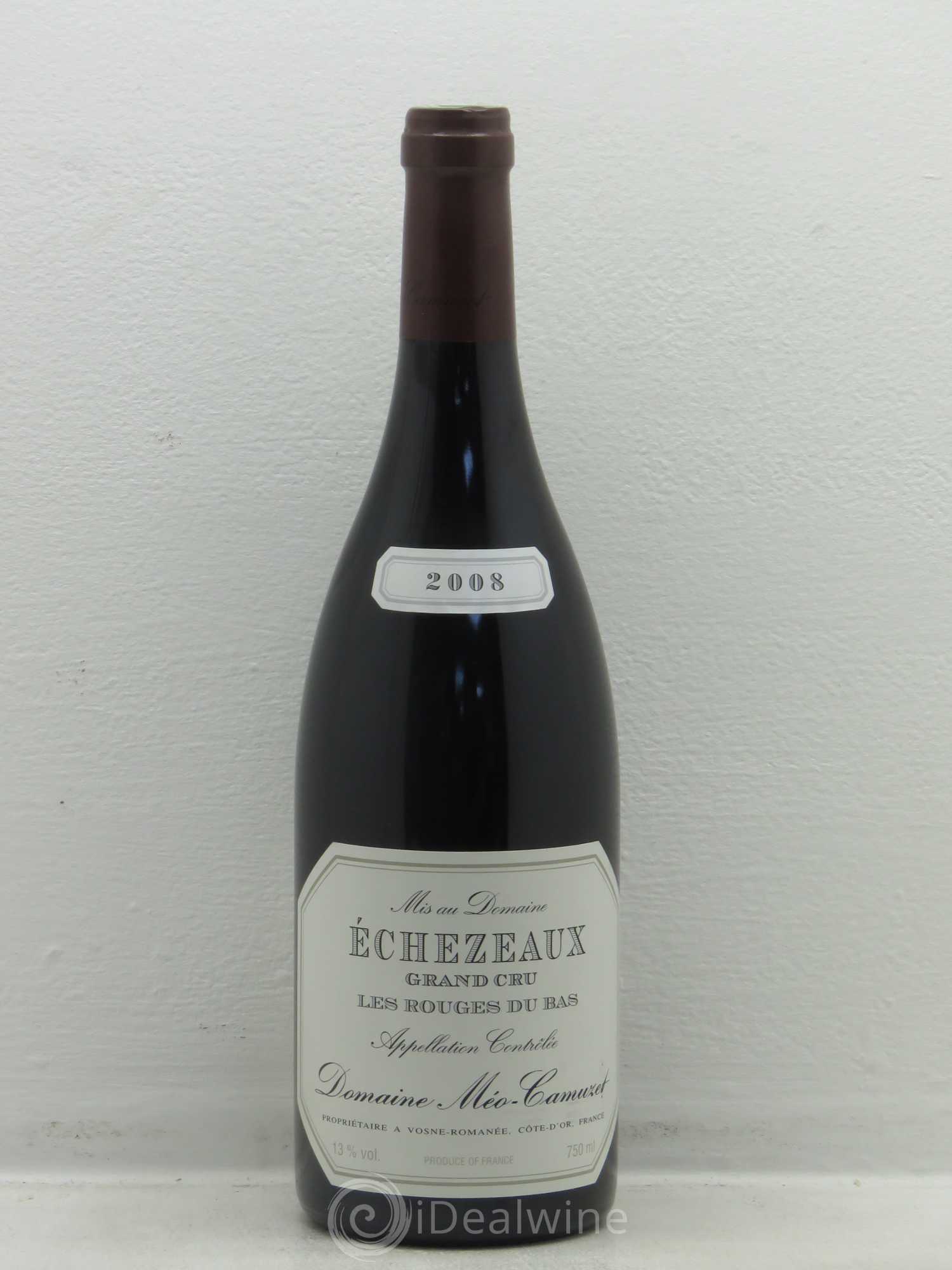 Echezeaux Grand Cru Les Rouges du Bas Méo-Camuzet (Domaine) Les Rouges Du Bas 2008 - Posten von 1 Flasche - 0