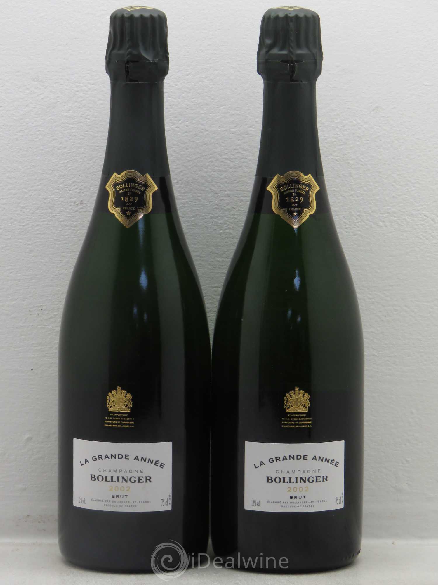 La Grande Année Brut Bollinger 2002 - Lot de 2 bouteilles - 0