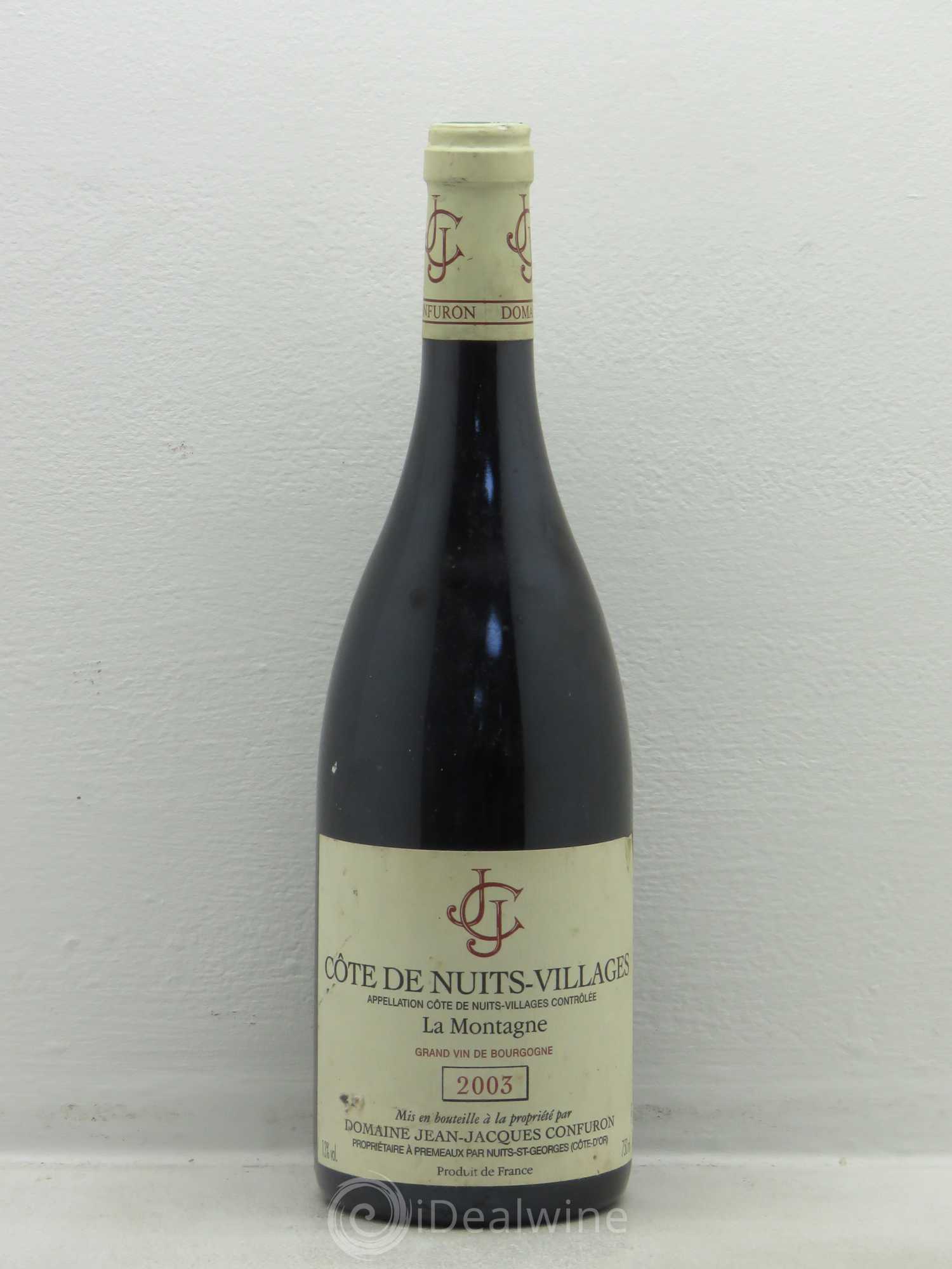 Côte de Nuits-Villages La Montagne Confuron 2003 - Posten von 1 Flasche - 0