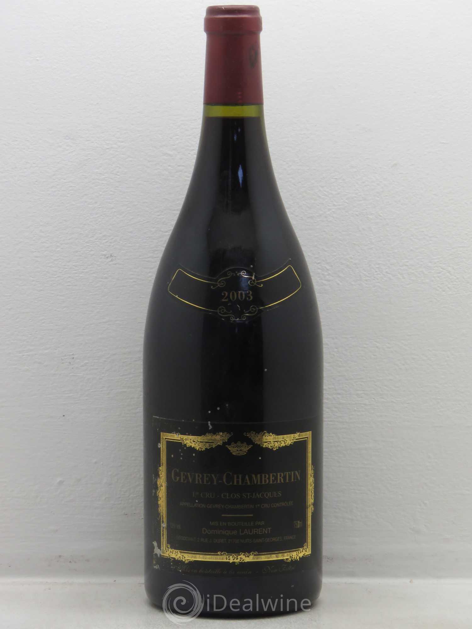Gevrey-Chambertin 1er Cru Clos Saint Jacques Dominique Laurent 2003 - Lot de 1 magnum - 0