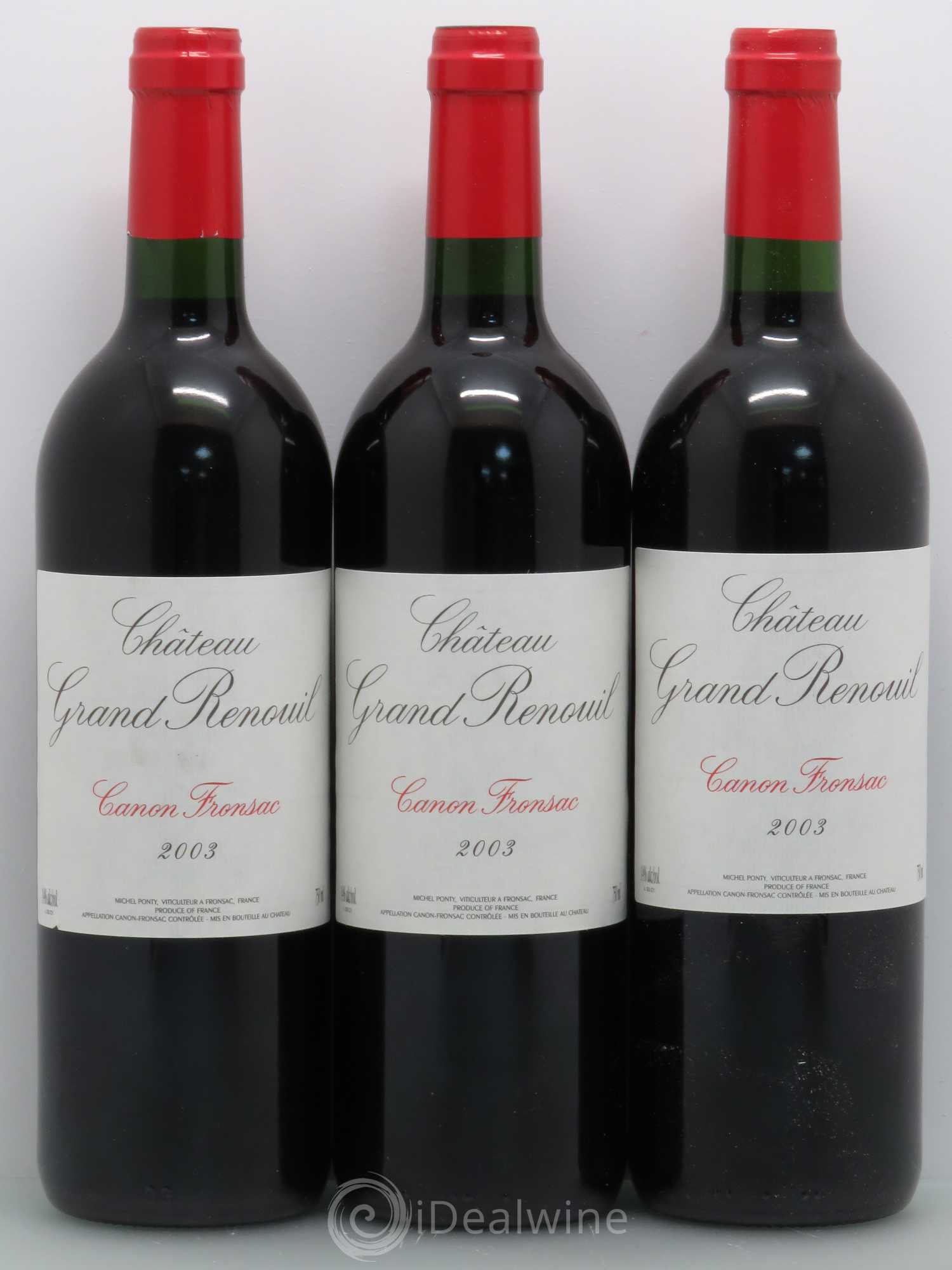 Canon-Fronsac Château Grand Renouil (sans prix de réserve) 2003 - Posten von 12 Flaschen - 4
