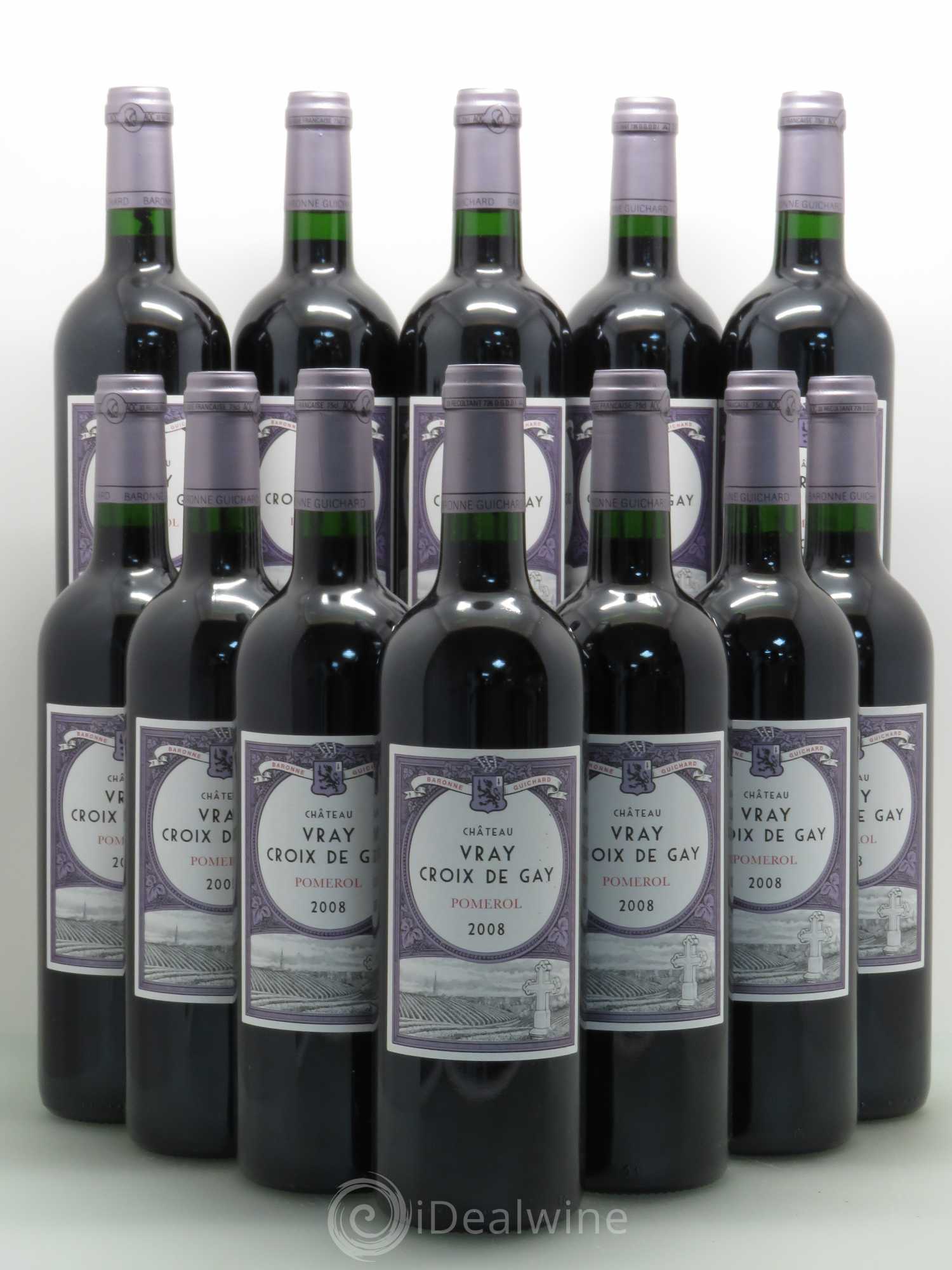 Château Vray Croix de Gay 2008 - Lot de 12 bouteilles - 0