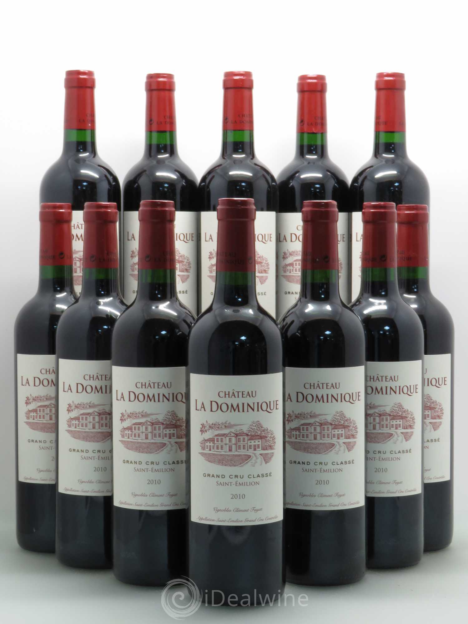 Château la Dominique Grand Cru Classé 2010 - Lot de 12 bouteilles - 0