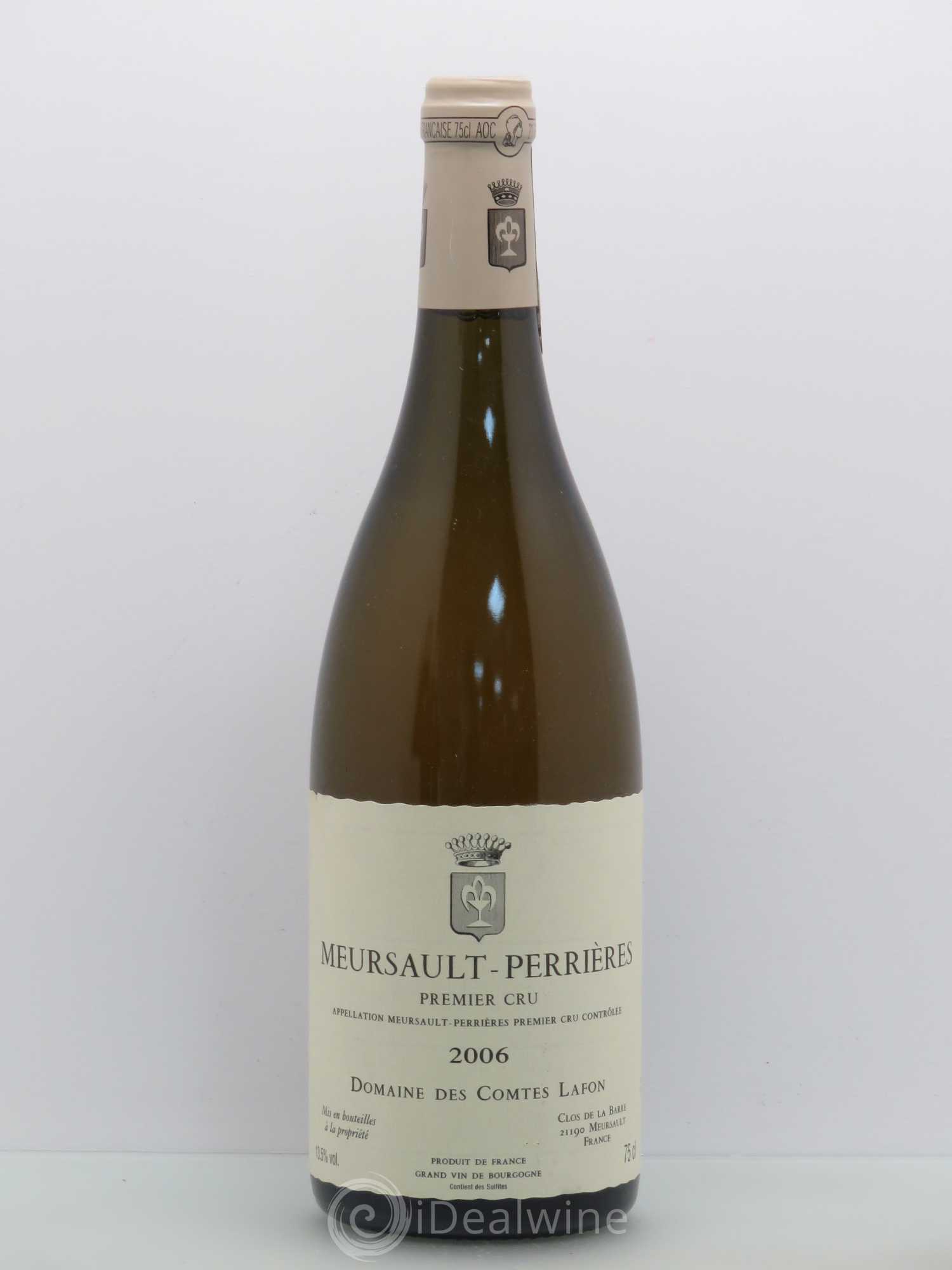 Meursault 1er Cru Perrières Comtes Lafon (Domaine des) 2006 - Lot de 1 bouteille - 0