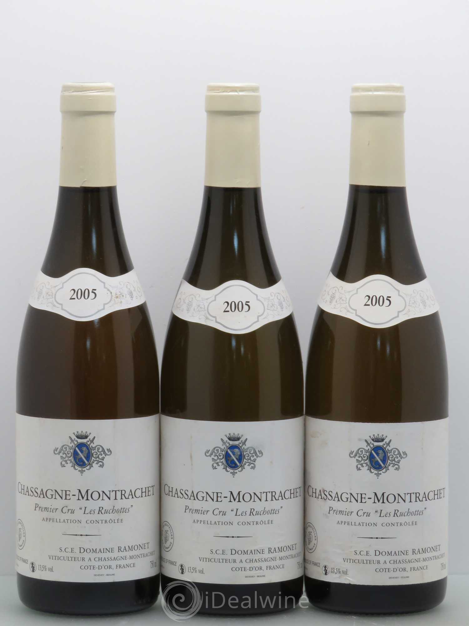 Chassagne-Montrachet 1er Cru Les Ruchottes Ramonet (Domaine) 2005 - Lot de 3 bouteilles - 0