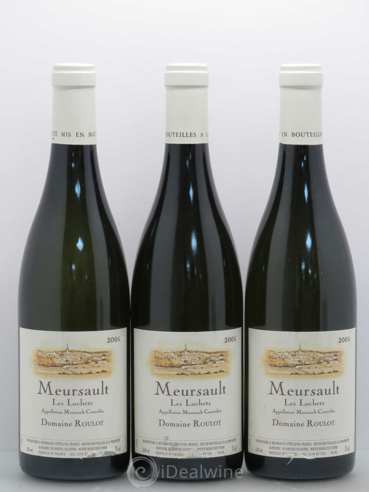 Meursault Luchets Roulot (Domaine) 2005 - Lot de 3 bouteilles - 0