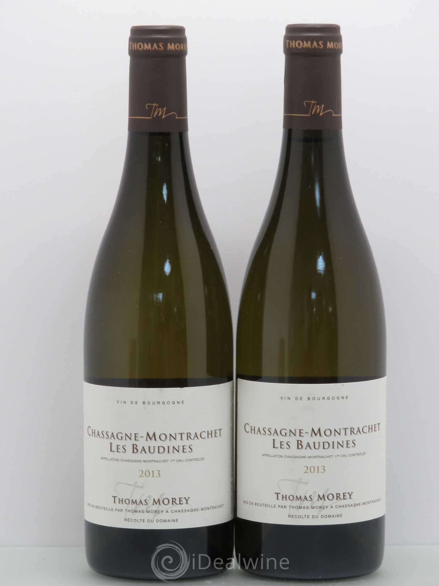 Chassagne-Montrachet 1er Cru Thomas Morey (sans prix de réserve) 2013 - Lotto di 2 bottiglie - 0